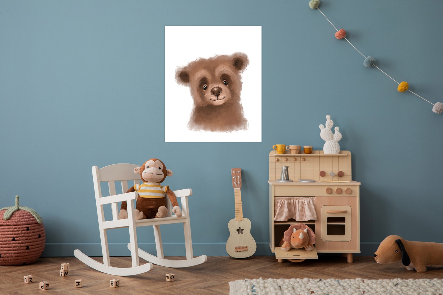 Lüttenhütt Poster »Niedlicher Braunbär«, Bär-Fantasy-Tiere, (1 St.), HD Pre günstig online kaufen