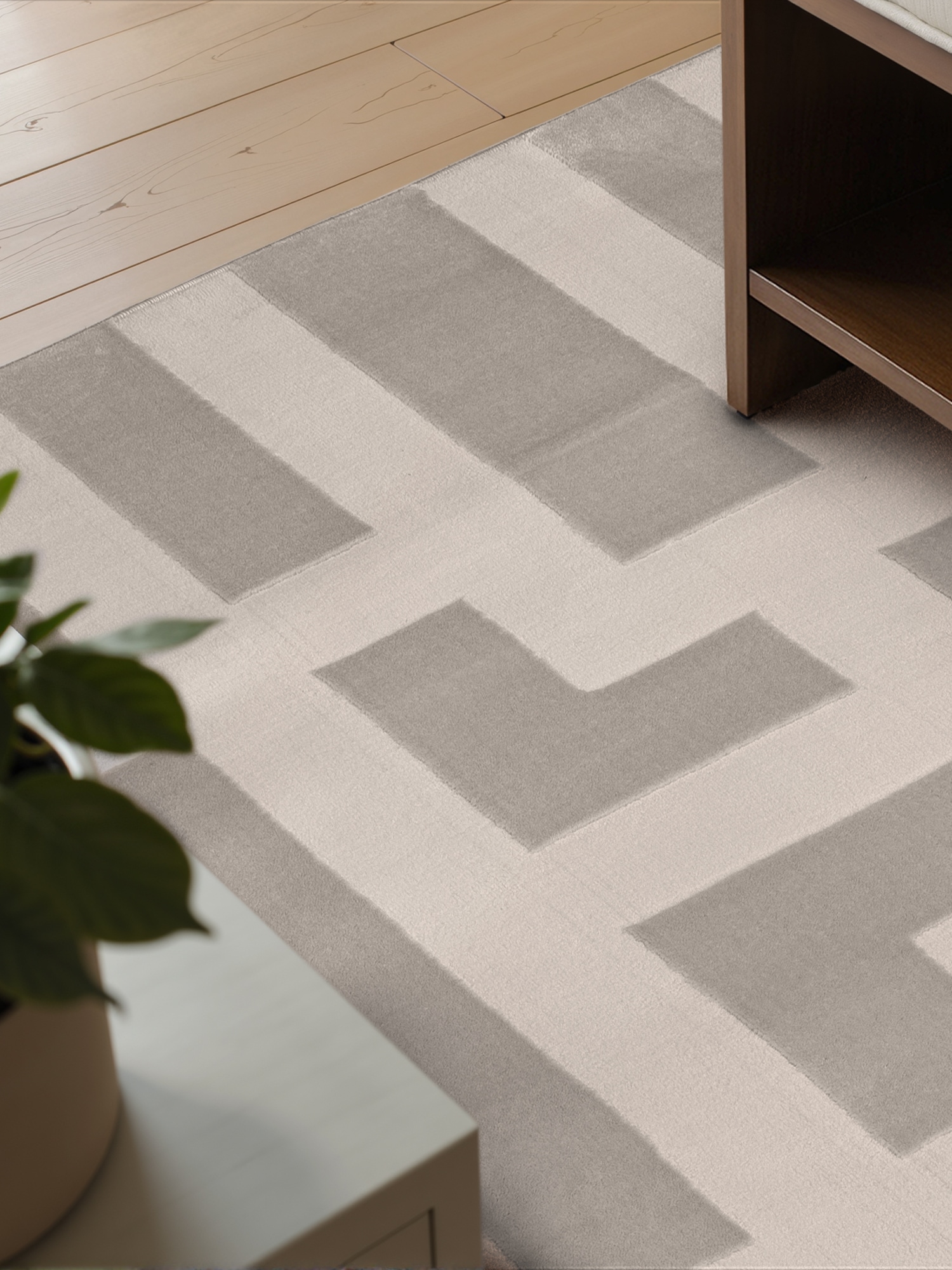 ELLE DECORATION Designteppich »Onyx«, rechteckig, 9 mm Höhe, Wohnzimmer, Schlafzimmer, Läufer, Hoch-Tief Effekt, Flur, Glanz
