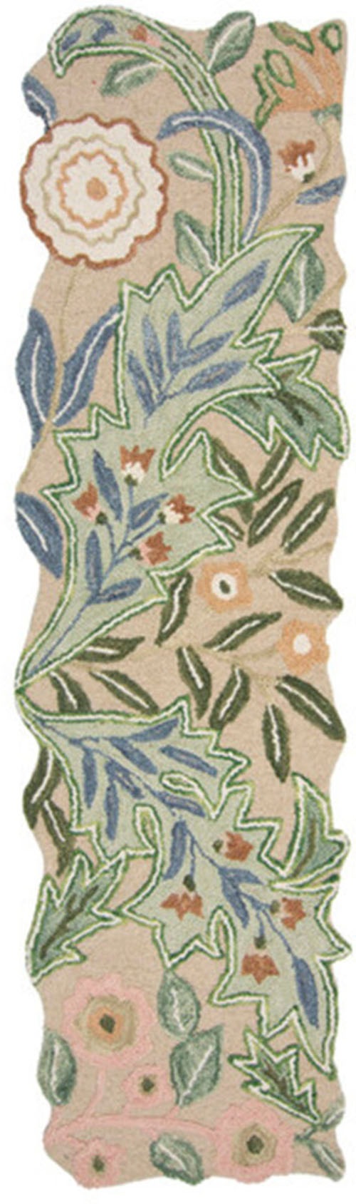 FLAIR RUGS Wollteppich »Bryony Floral«, rechteckig, 10 mm Höhe, Floraler Wollteppich