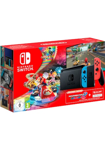 Nintendo Switch Spielekonsole, Mario Kart 8 Deluxe + 3 Monate Switch Online... kaufen