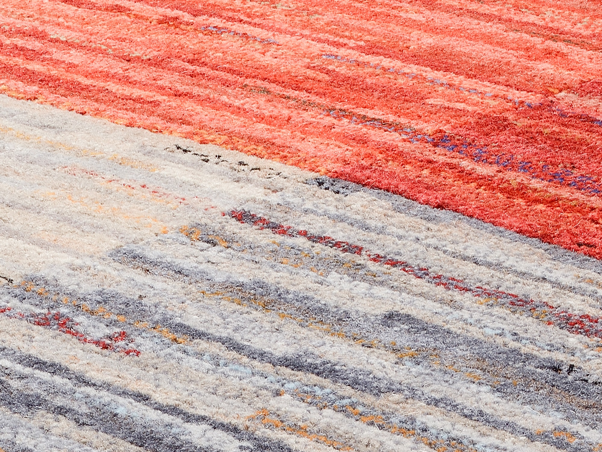 OCI DIE TEPPICHMARKE Teppich »HIMALI LINEA« rechteckig 13 mm Höhe handgeknüpfter  echter original Nepal Wollteppich Naturfaser Kurzflor