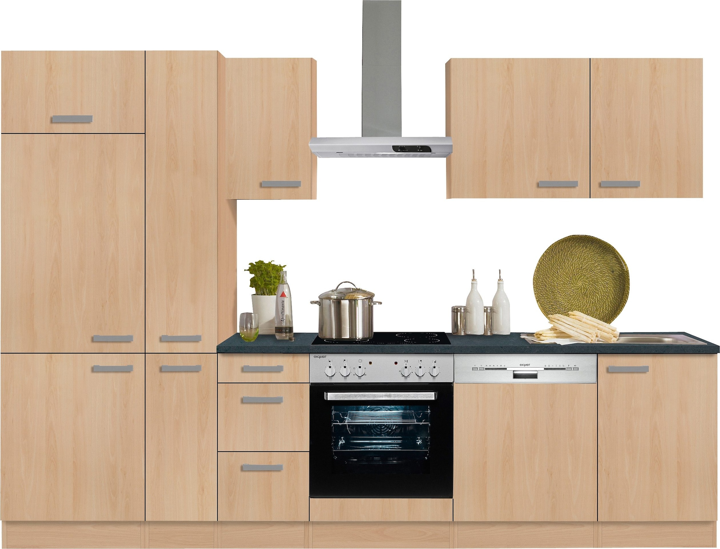 OPTIFIT Küchenzeile »Odense«, Breite 300 cm online Besteckeinsatz mit bestellen Arbeitsplatte, 28 mm mit starker