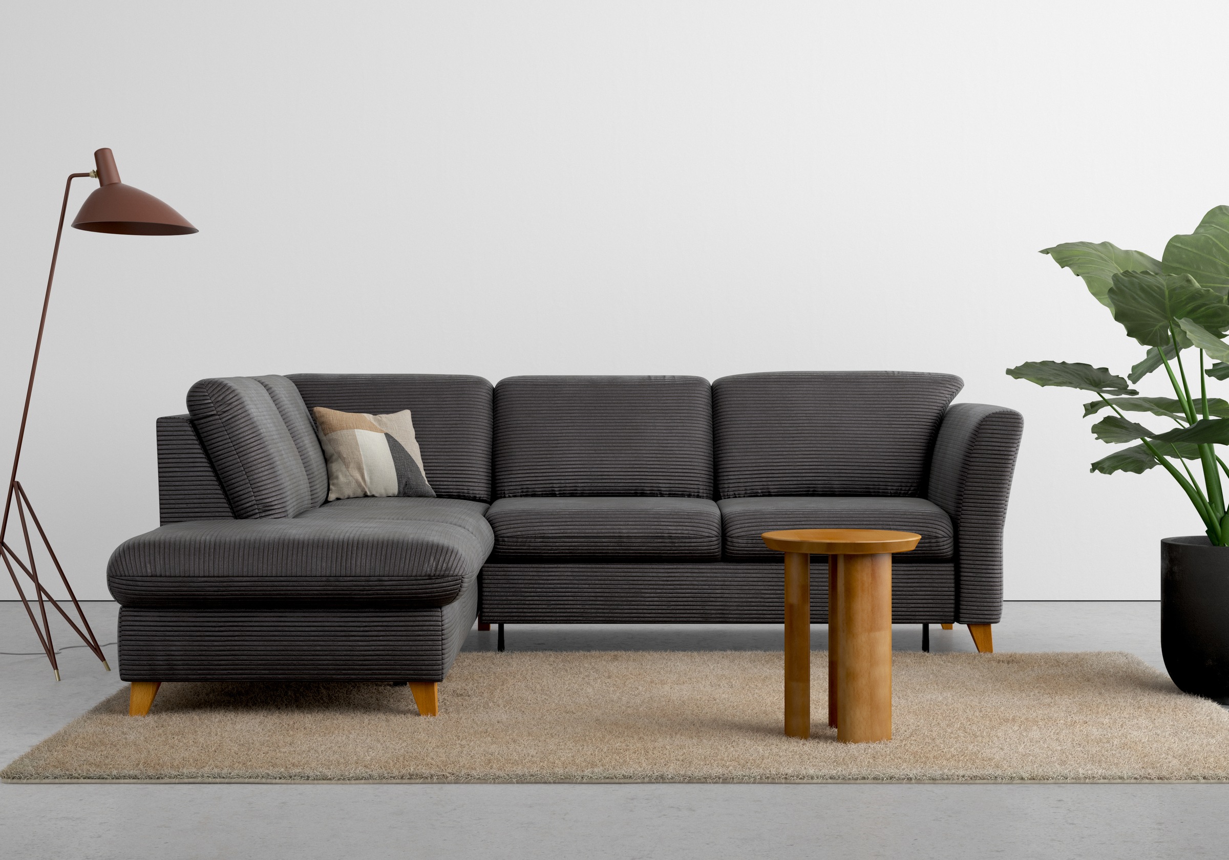 Home affaire Ecksofa »Trelleborg L-Form«, wahlweise mit Bettfunktion und Bettkasten, inkl. Federkern-Polsterung