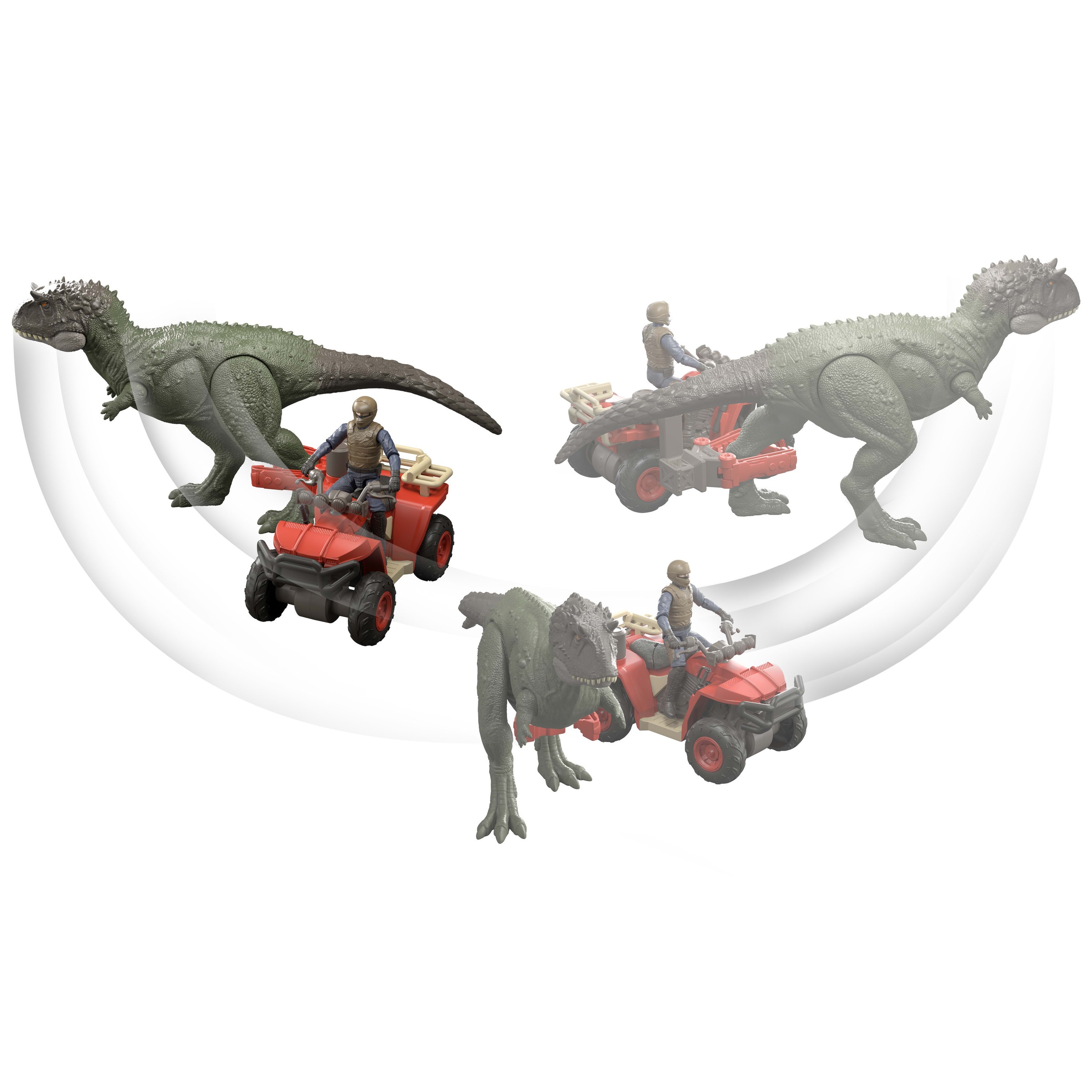 Mattel® Actionfigur »Jurassic World Quad-Set mit Fangklaue«
