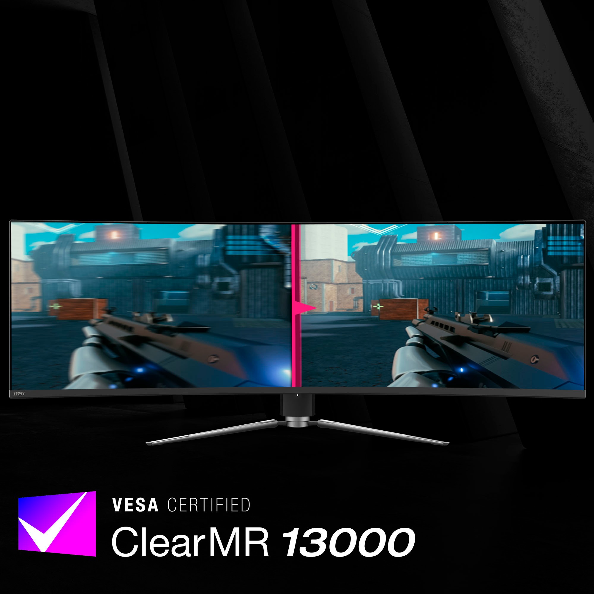 MSI Curved-Gaming-Monitor »MPG 491CQPX QD-OLED«, 125 cm/49 Zoll, 5120 x 1440 px, DQHD, 0,03 ms Reaktionszeit, 240 Hz