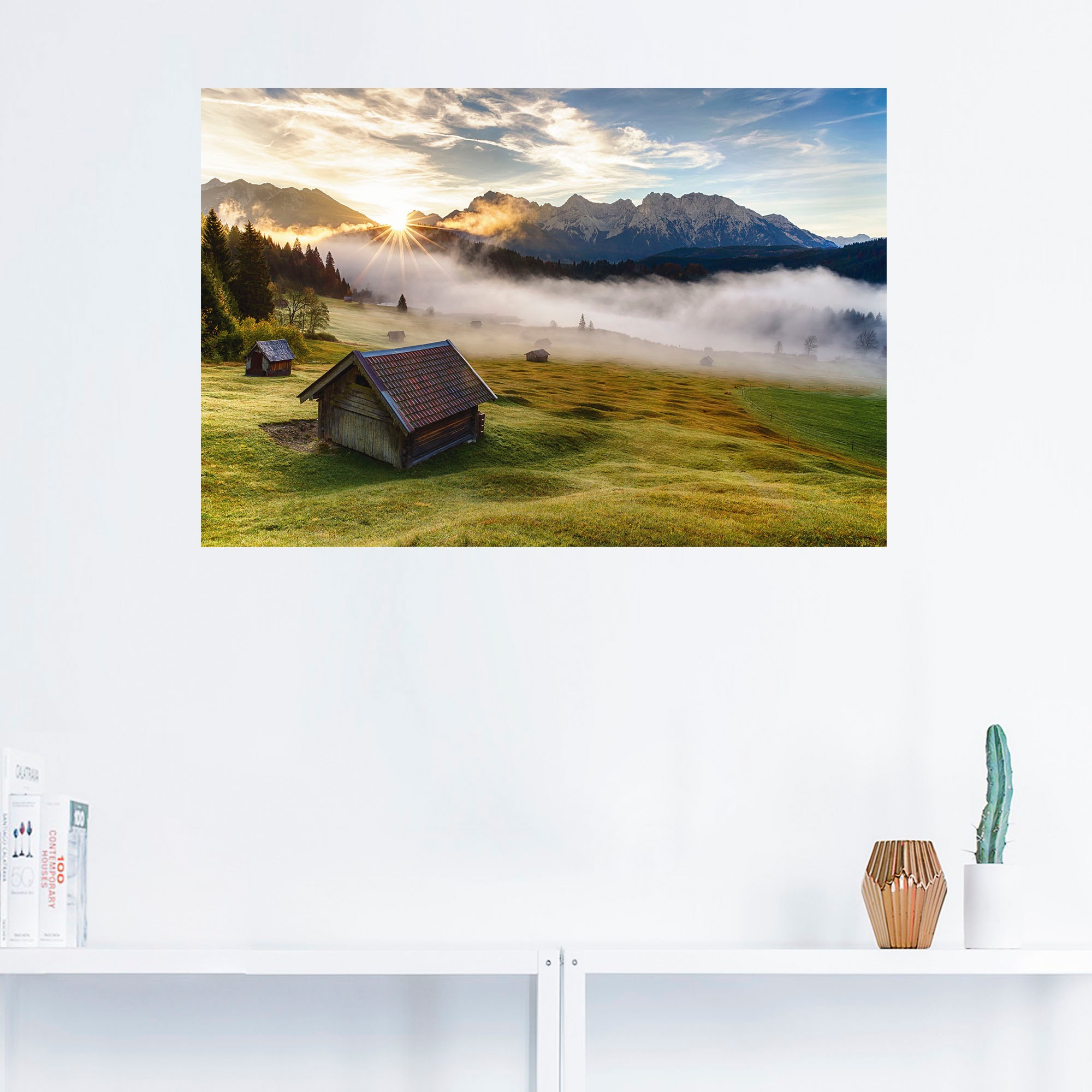 Artland Wandbild »Herbst in Bayern«, Berge & Alpenbilder, (1 St.), als Alubild, Outdoorbild, Leinwandbild, Wandaufkleber, versch. Größen