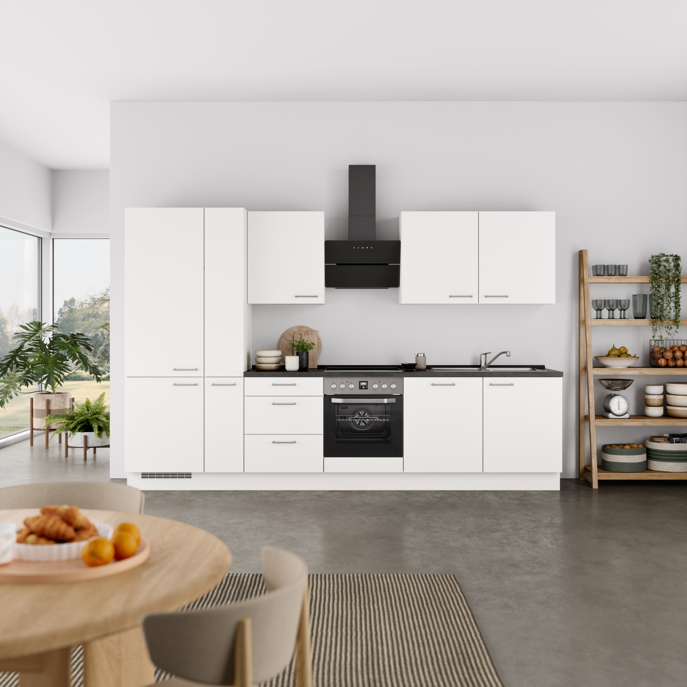 nobilia® Küchenzeile »"Laser II", Ausrichtung wählbar, Breite 330 cm« vormo günstig online kaufen