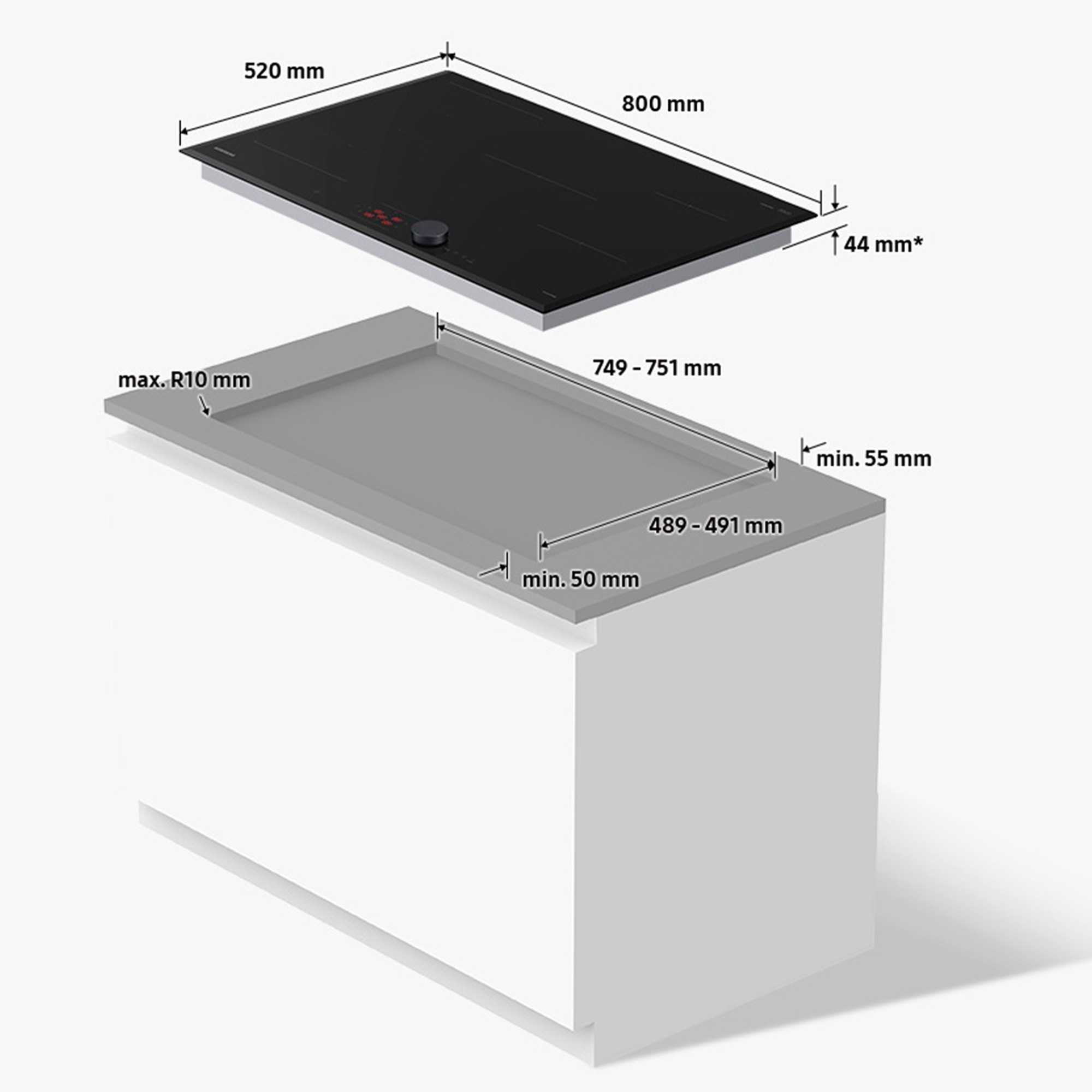 Samsung Flex-Induktions-Kochfeld »NZ85C6058HK/U1«