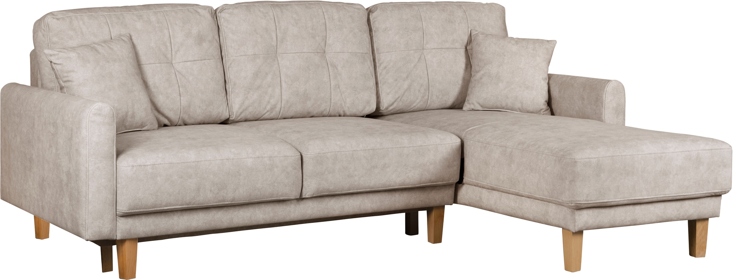 Home affaire Ecksofa »TRIPLO optionale Schlafsofa mit Bettkasten, Maße B/T/H: 234/164/89 cm«, L-Form wahlweise mit Bettfunktion - Liegefläche 132x210 cm