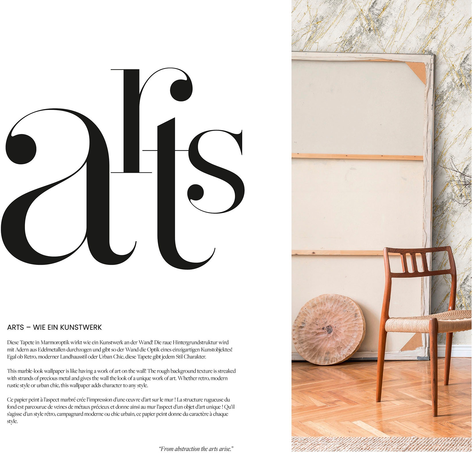 A.S. Création Vliestapete »THE BOS Marmor Marmortapete«, matt-gemustert-neutral, Steinoptik Tapeten Wohnzimmer Schlafzimmer Küche modern Design Design