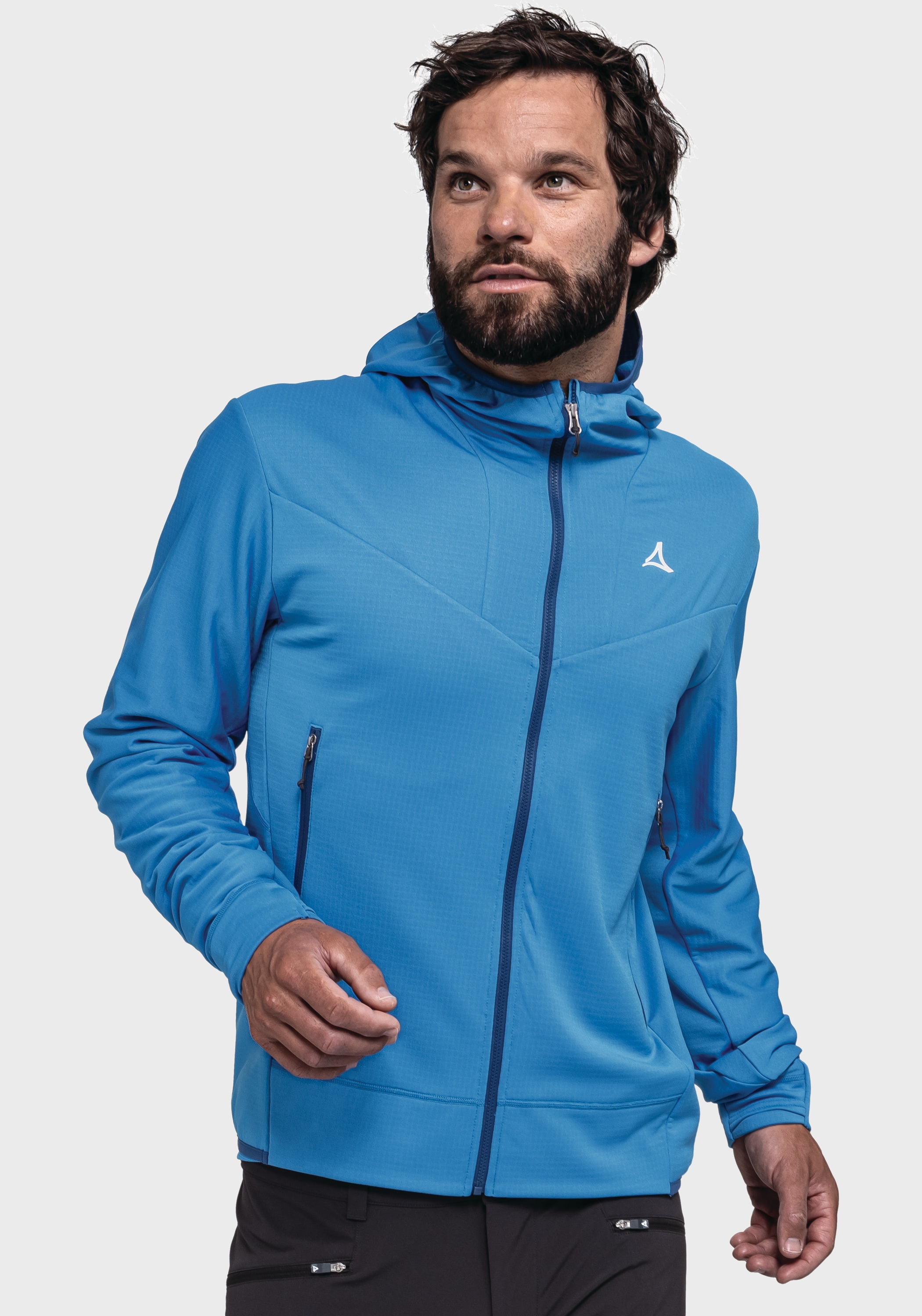 Schöffel Fleecejacke »Mountain Fleece Hoody Style Blaueis MNS«, mit Kapuze