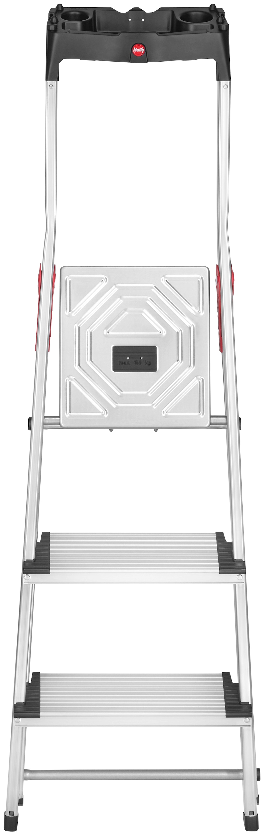 Hailo Stehleiter »L80 ComfortLine«, Alu-Sicherheits-Stehleiter 3 Stufen