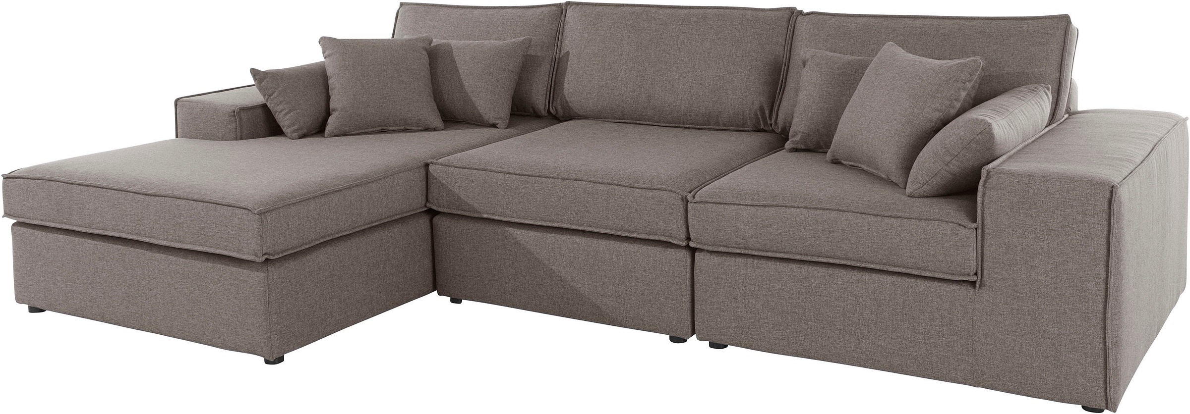 RAUM.ID Ecksofa »Florid L-Form«, 3 Teile, bestehend aus Modulen, viele Bezugsqualitäten, auch in Cord