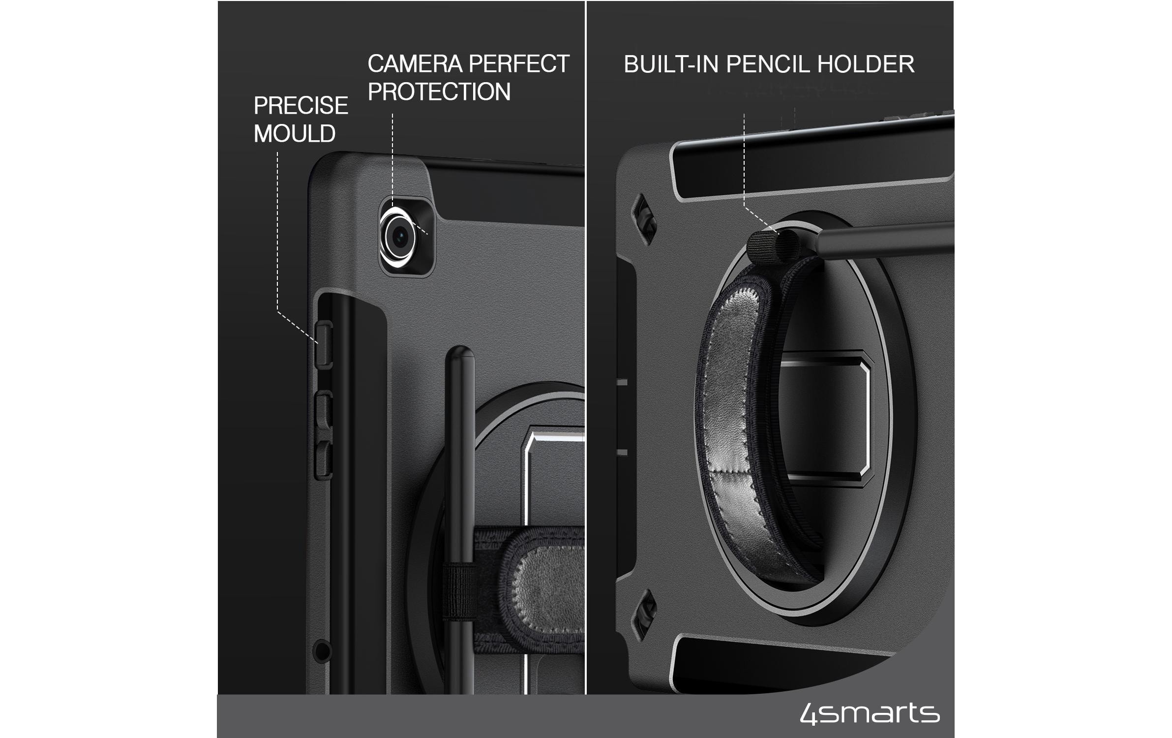 4smarts Tablet-Hülle »Back Cover Rugged GRIP Galaxy Tab A9+« Samsung Galaxy Tab A9 | Samsung Galaxy Tab A9+ 28 cm (11 Zoll)