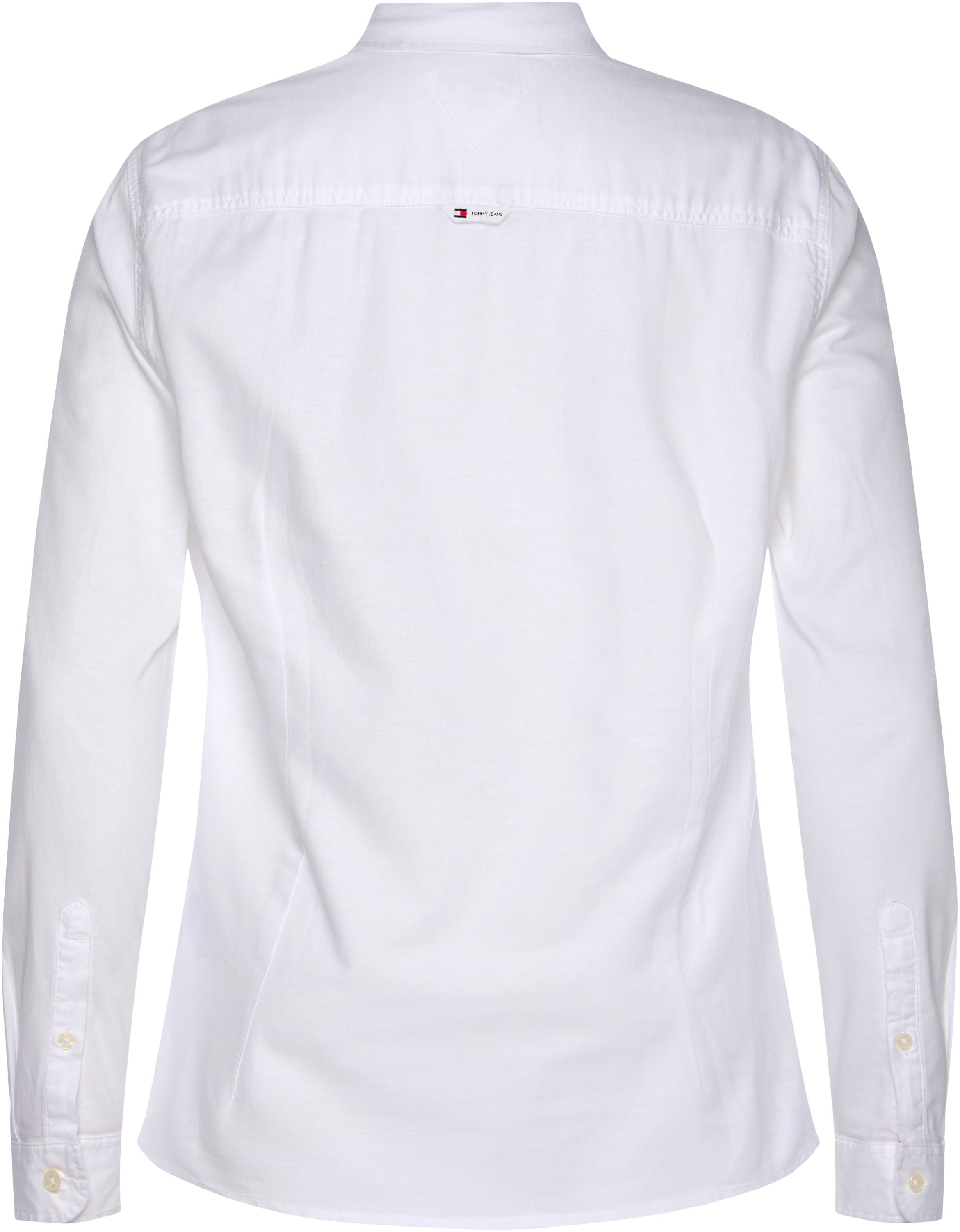 Tommy Jeans Langarmhemd »TJM Slim Stretch Oxford Shirt« mit Flaglabel auf der Brust