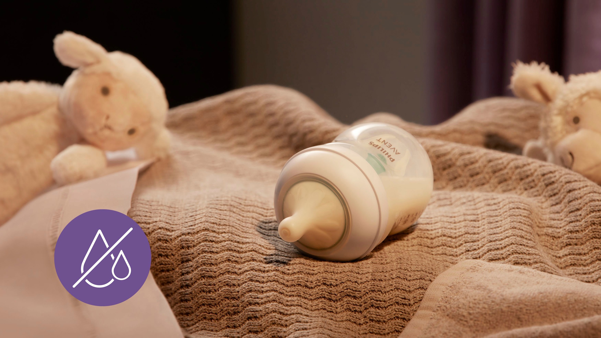Philips AVENT Babyflasche »Natural Response SCY670/02«, 2 Stück, mit dem AirFree Ventil, 125 ml, ab 0 Monaten