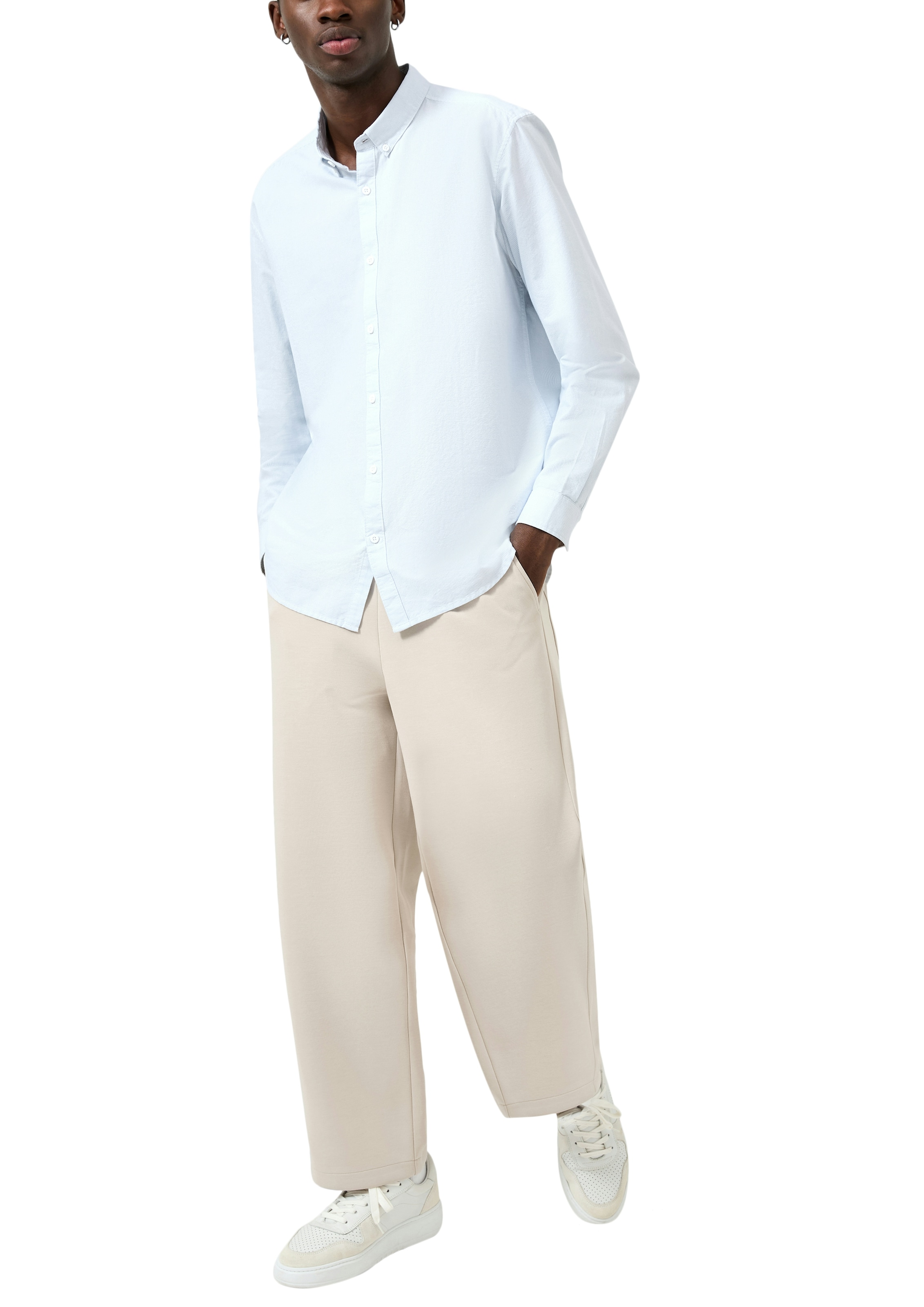 QS Sweathose  mit Gummizug und weitem Bein