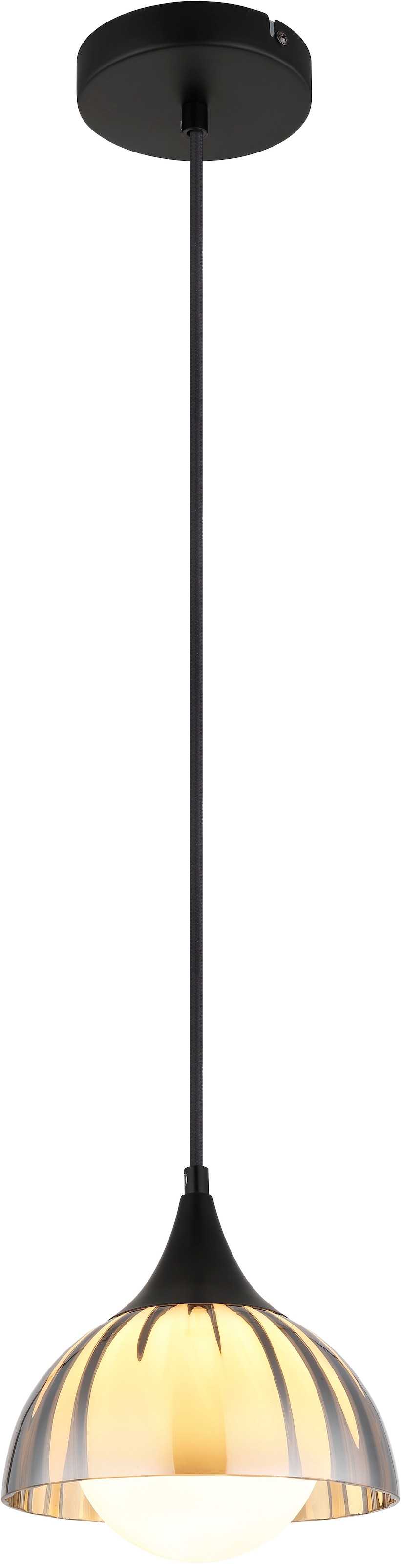 NOWA Pendelleuchte »EVA«, 1 flammig, Leuchtmittel G9 | ohne Leuchtmittel, Glas, Glaskugel opal, Hängelampe, Wohnzimmer, Esstisch