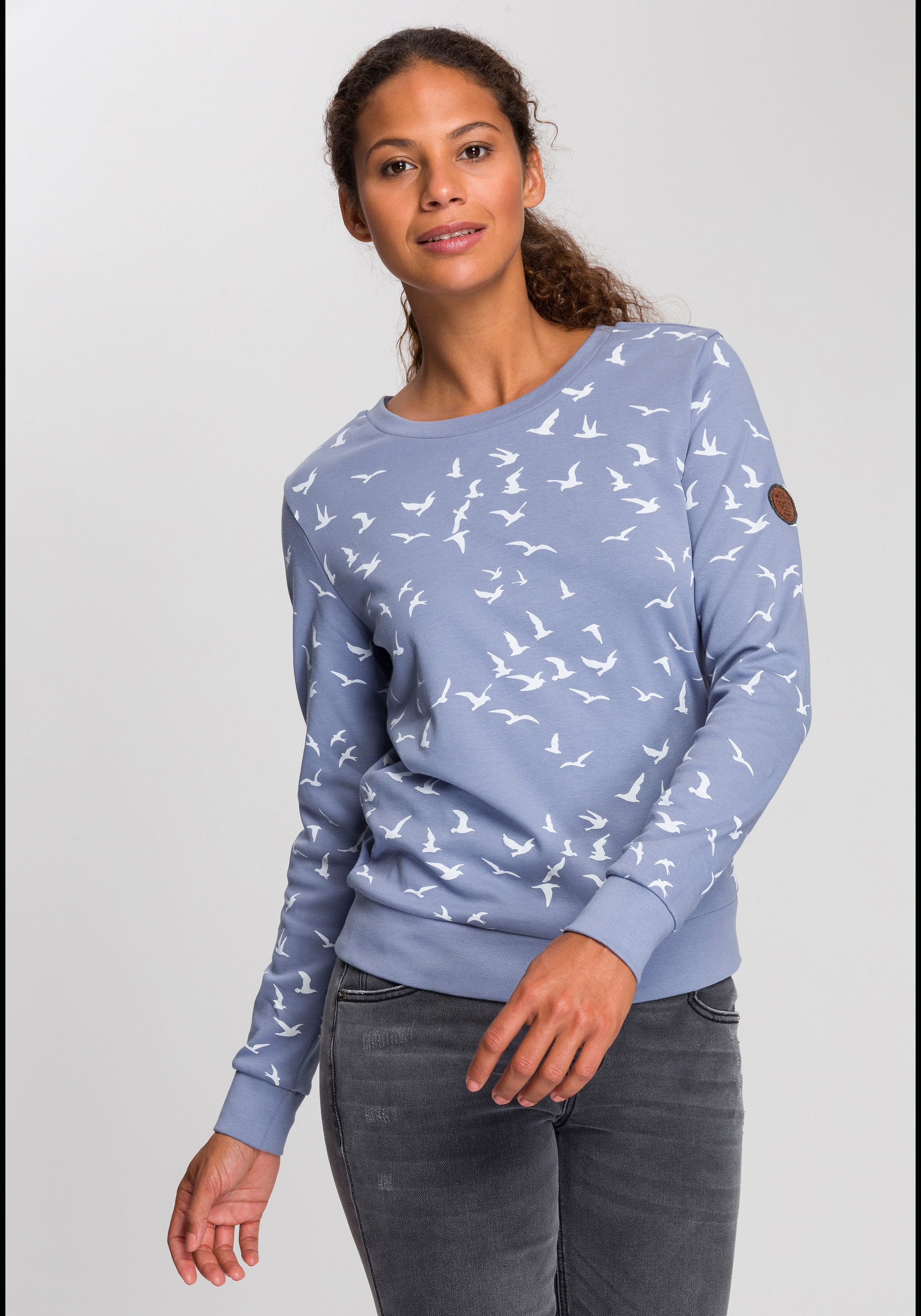 kaufen KangaROOS mit modischem Sweatshirt, online Minimal-Allover-Print