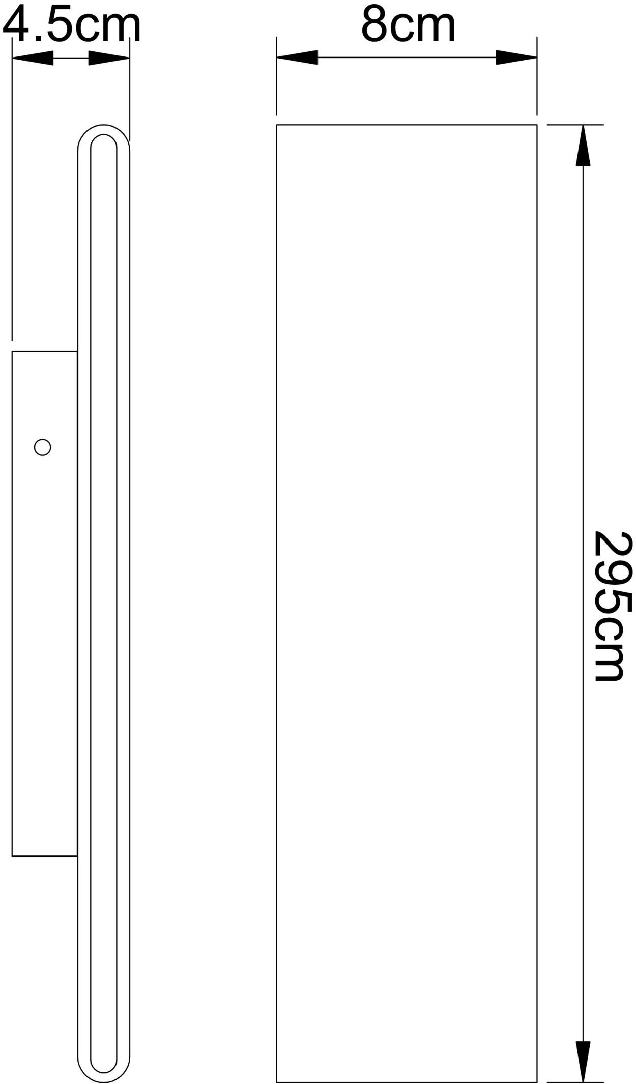 GLOBO LIGHTING LED Wandleuchte »SIEGFRIED«, Leuchtmittel LED-Modul | LED fest integriert, Wandlampe mit Ein/Aus Schalter, Leuchtet auf- und abwärts