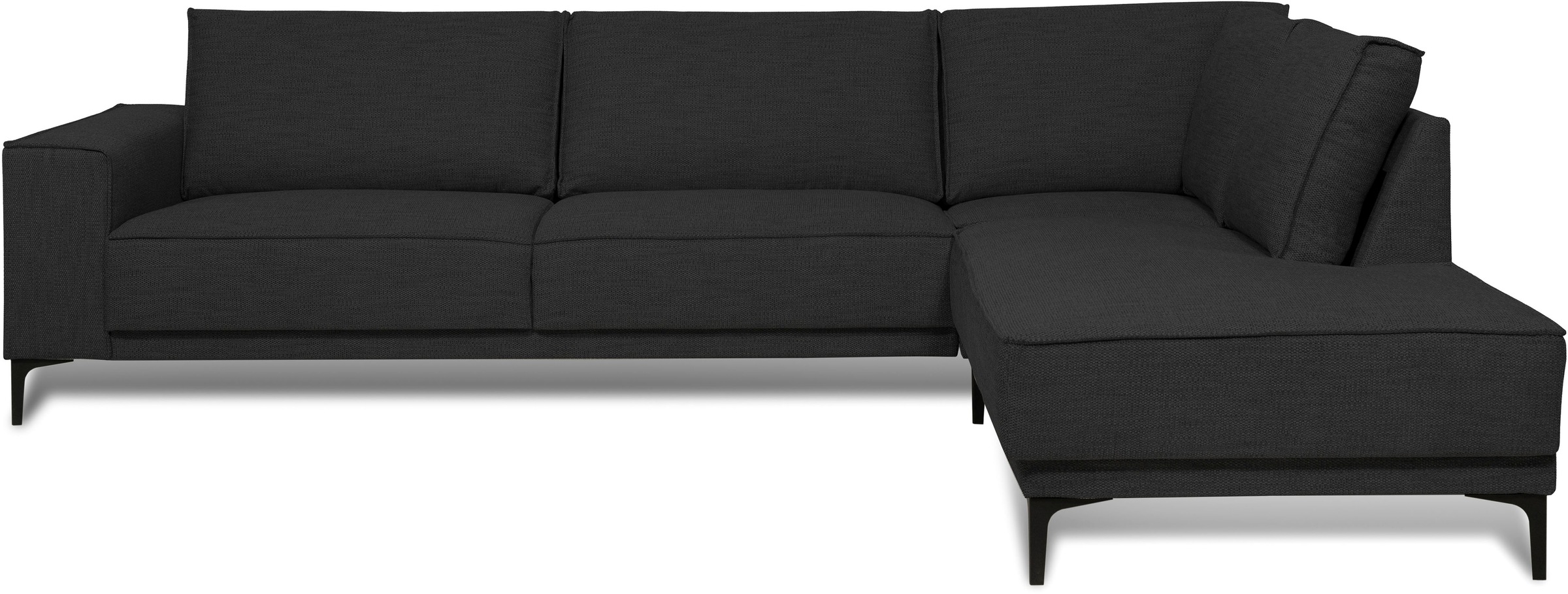 PLACES OF STYLE Ecksofa »Polsterecke Oland, Struktur, Flachgewebe, Luxus-Mi günstig online kaufen