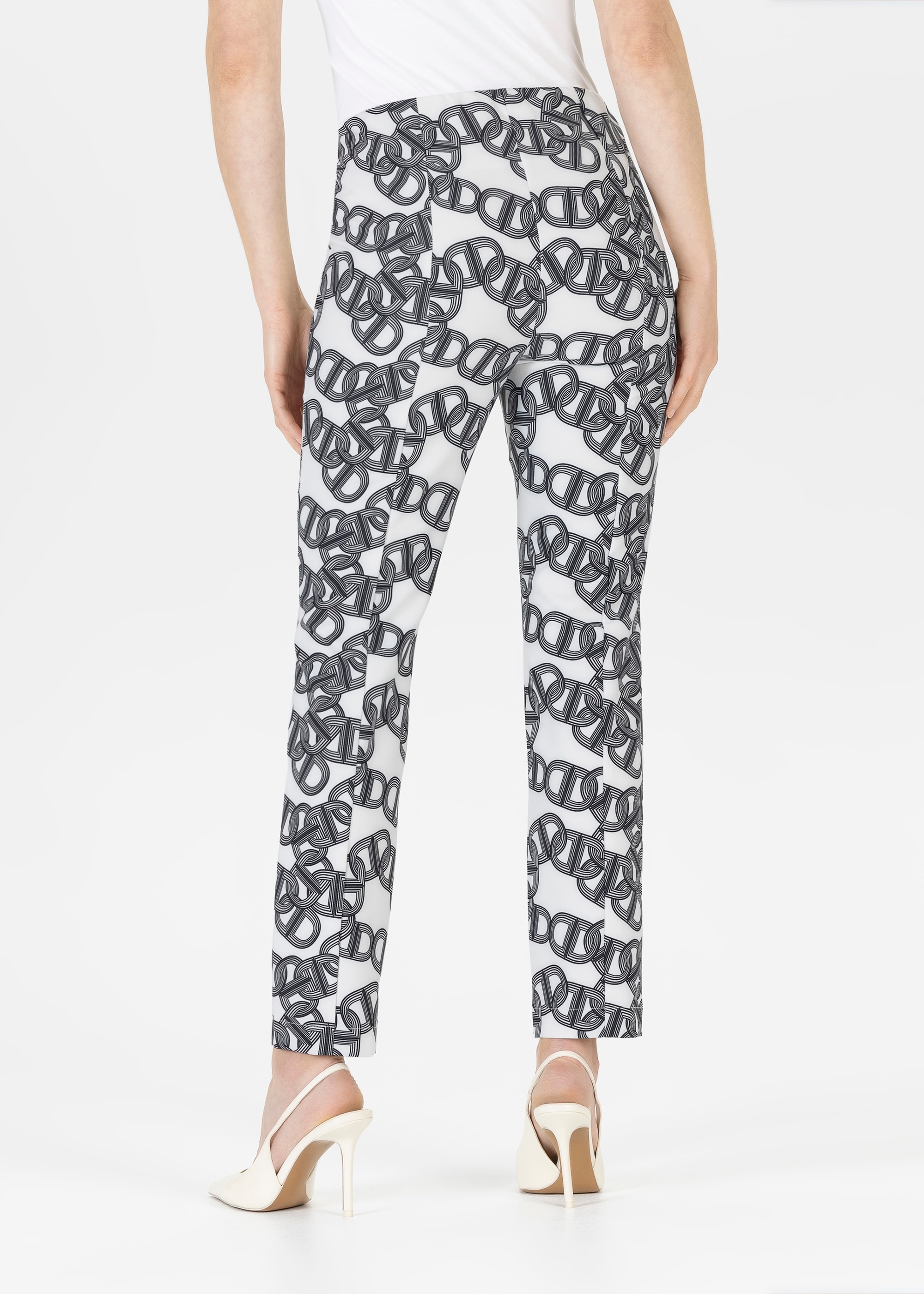 Stehmann Stoffhose  Sommerhose mit grafischem Muster