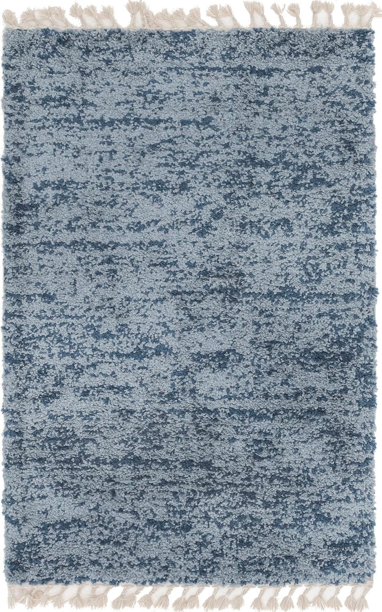 Myflair Möbel & Accessoires Hochflor-Teppich »Top Shag Lagerräumung«, rechteckig, 32 mm Höhe, gewebt, melierte Optik, weich & kuschelig, mit Fransen
