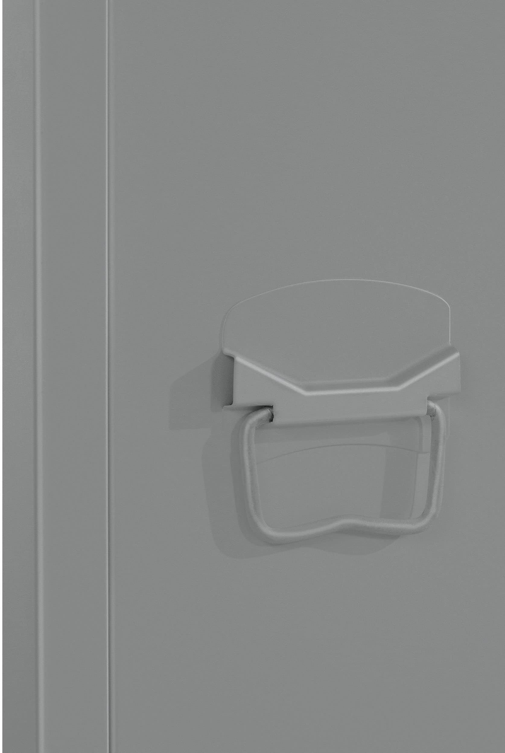 andas Hochschrank Hochschrank Höhe »Jensjorg«, 180 x 2 Einlegeböden aus Tür, online hinter cm Metall, der kaufen