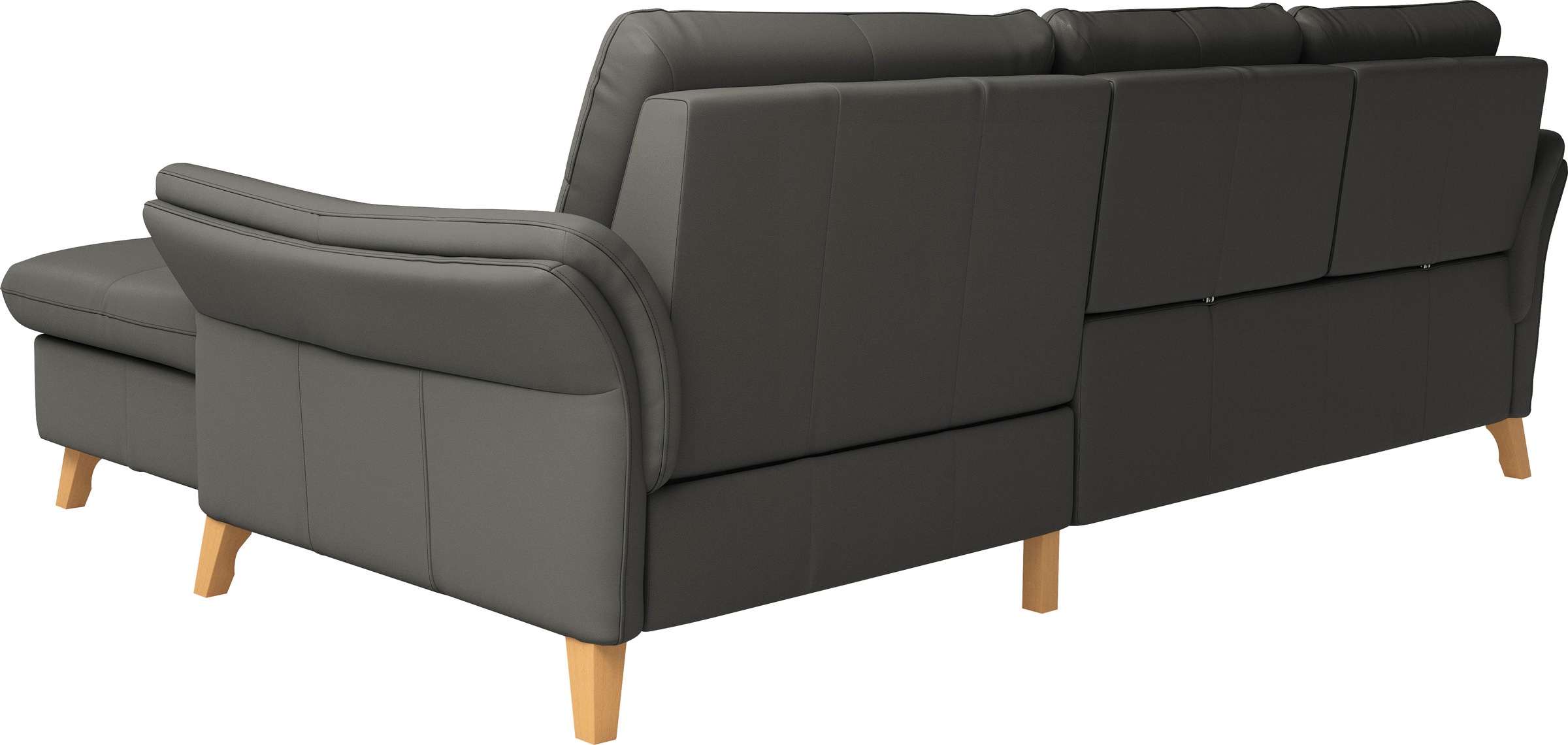 sit&more Ecksofa »Göteborg«, Sitztiefenverstellung und Federkern, wahlweise mit Bettfunktion