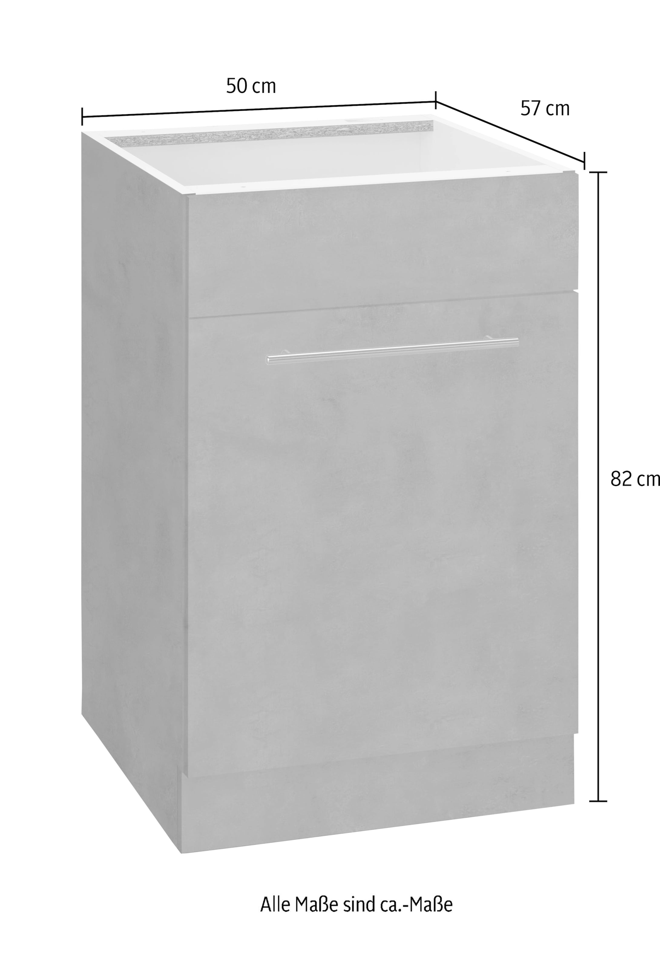 wiho Küchen Spülenschrank »Flexi2« Breite 50 cm