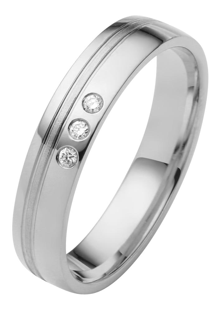 Firetti Trauring »Schmuck Geschenk Gold 750 Hochzeit Ehering "LIEBE"«, Made in Germany, wahlweise mit oder ohne Brillanten