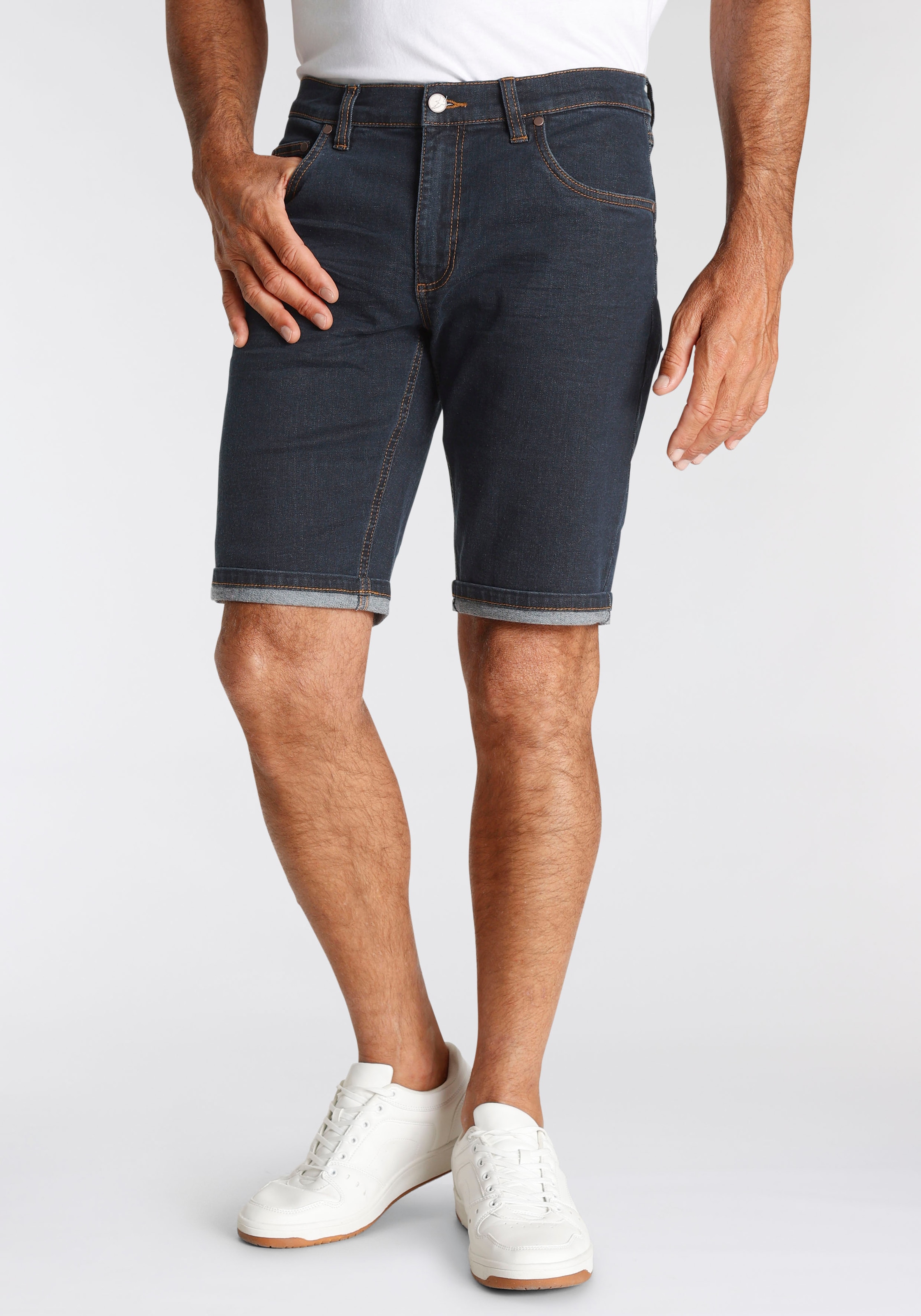 Arizona Jeansshorts, Dickere Nähte