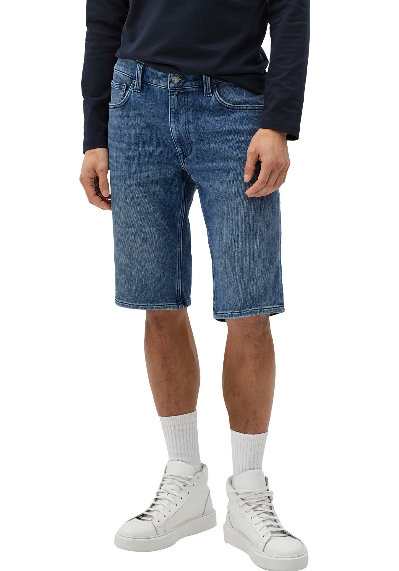 s.Oliver Jeansshorts, mit authentischer Waschung kaufen
