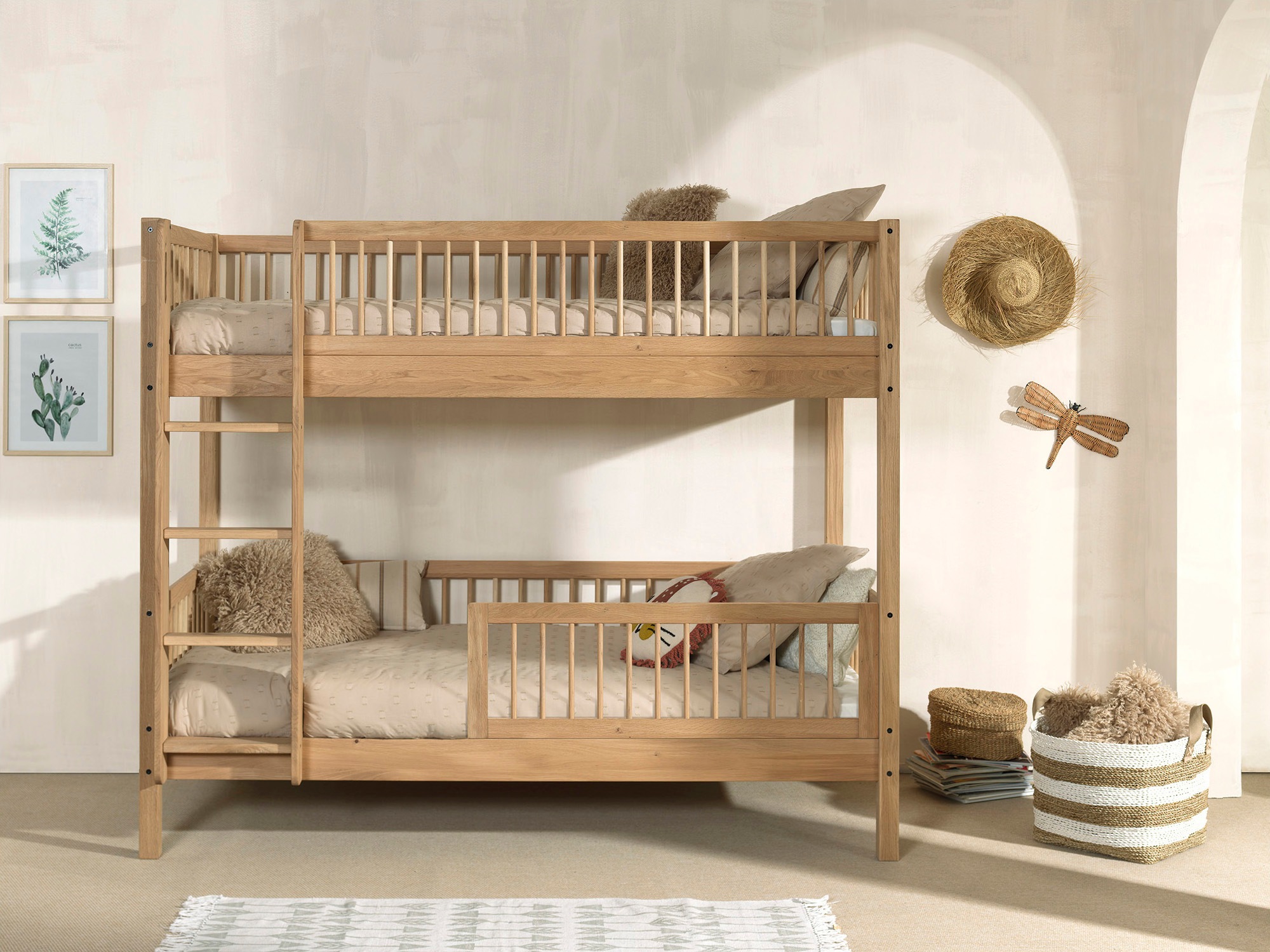Home affaire Etagenbett »Eiche massiv, Made in Europe, langlebige Qualität« günstig online kaufen