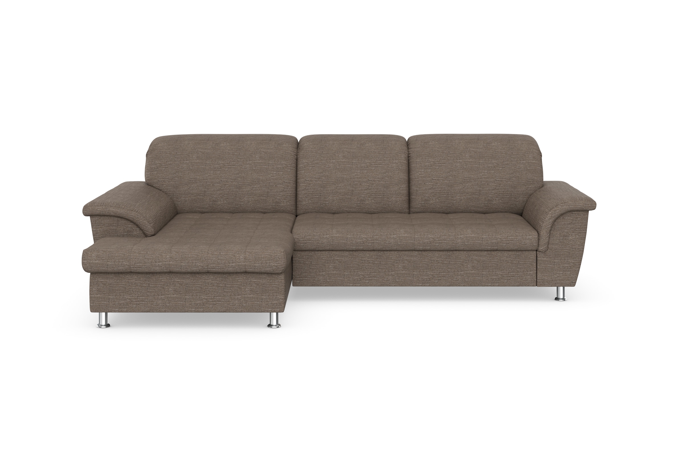 DOMO collection Ecksofa »Franzi Steppung im Sitzbereich B7T/H: 278/162/80 c günstig online kaufen
