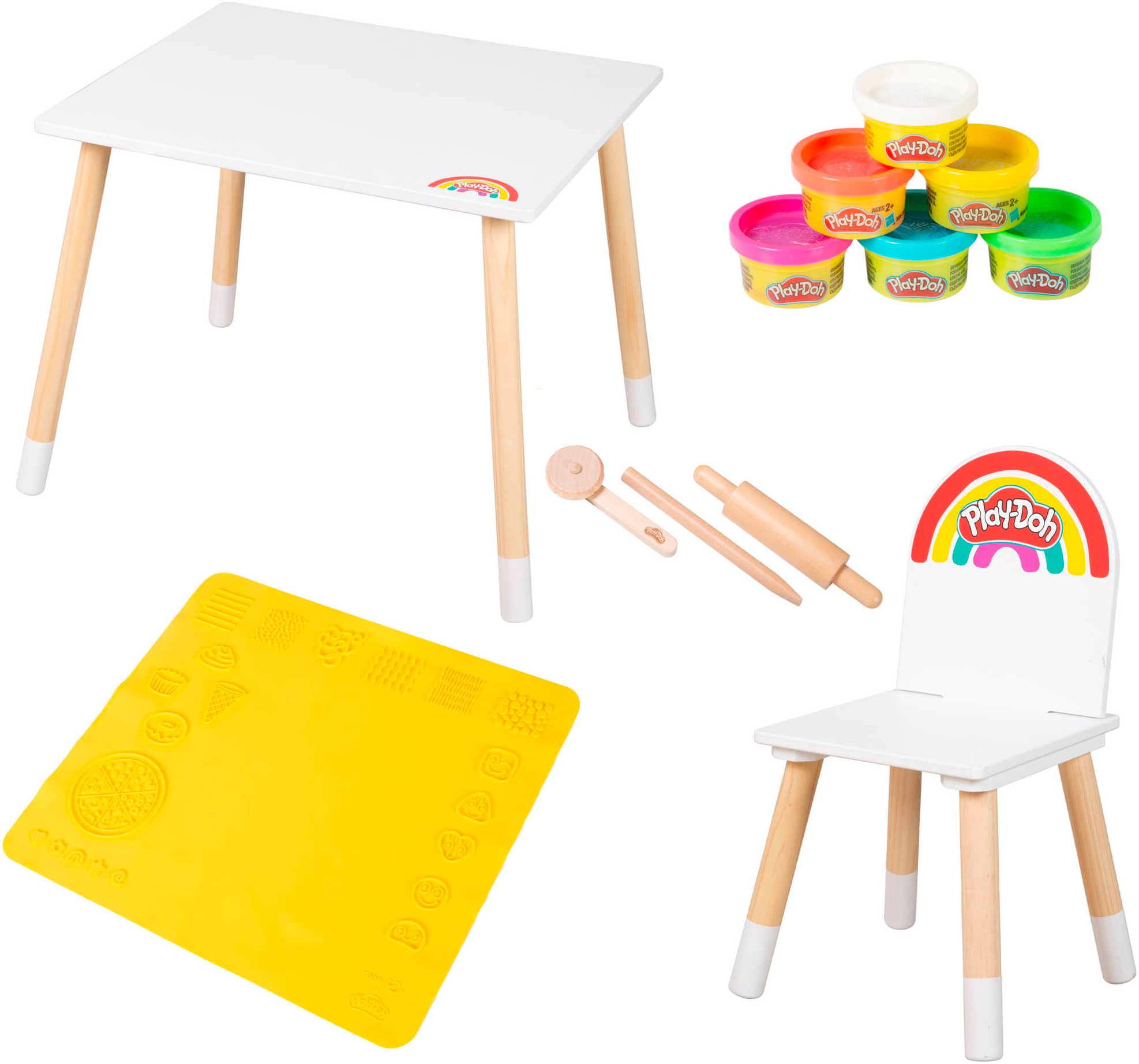 roba® Kindersitzgruppe »Play-Doh«, (Set), inkl. 3D Kreativmatte, Knete und günstig online kaufen