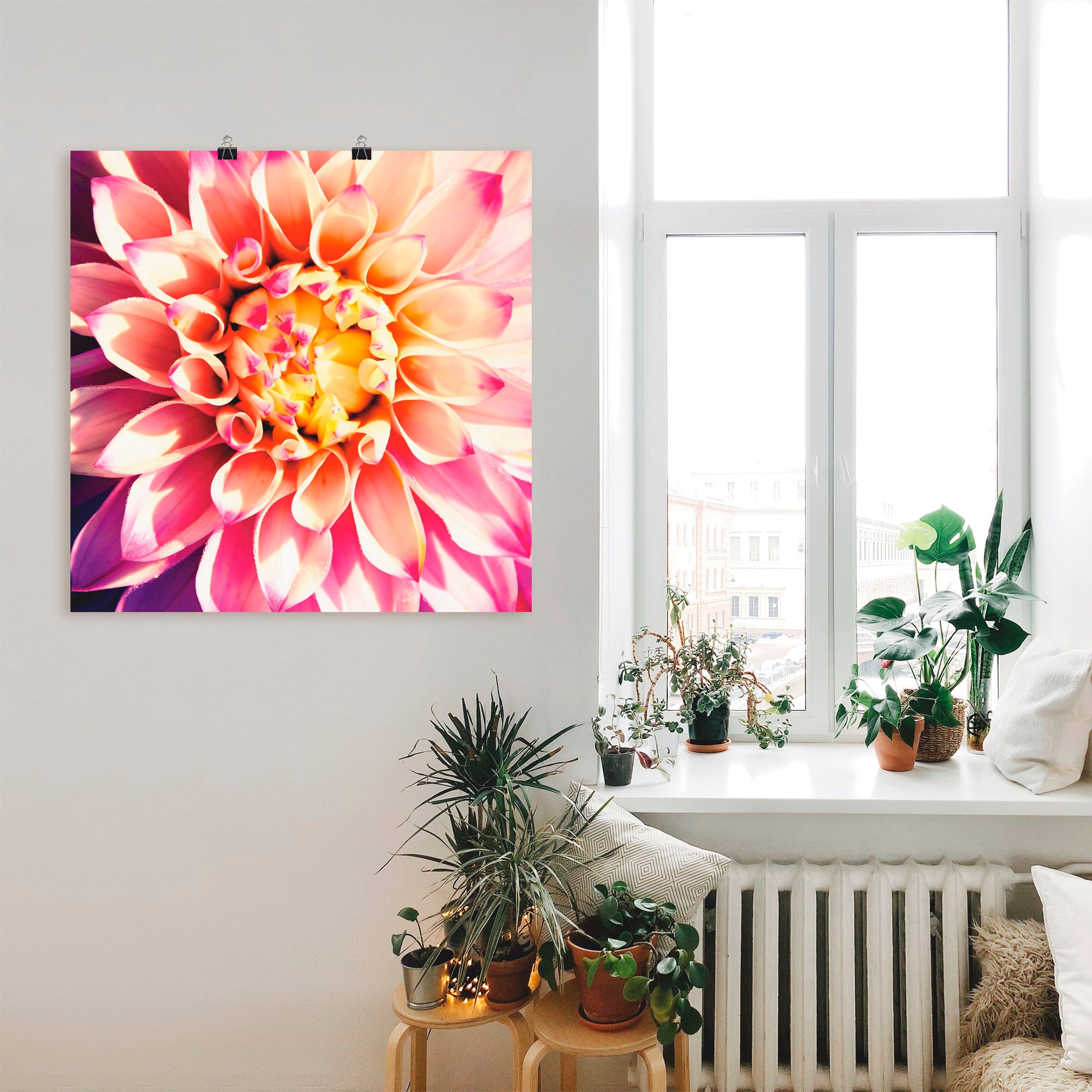 Artland Wandbild »Dahlie«, Blumen, (1 St.), als Leinwandbild, Poster in verschied. Größen
