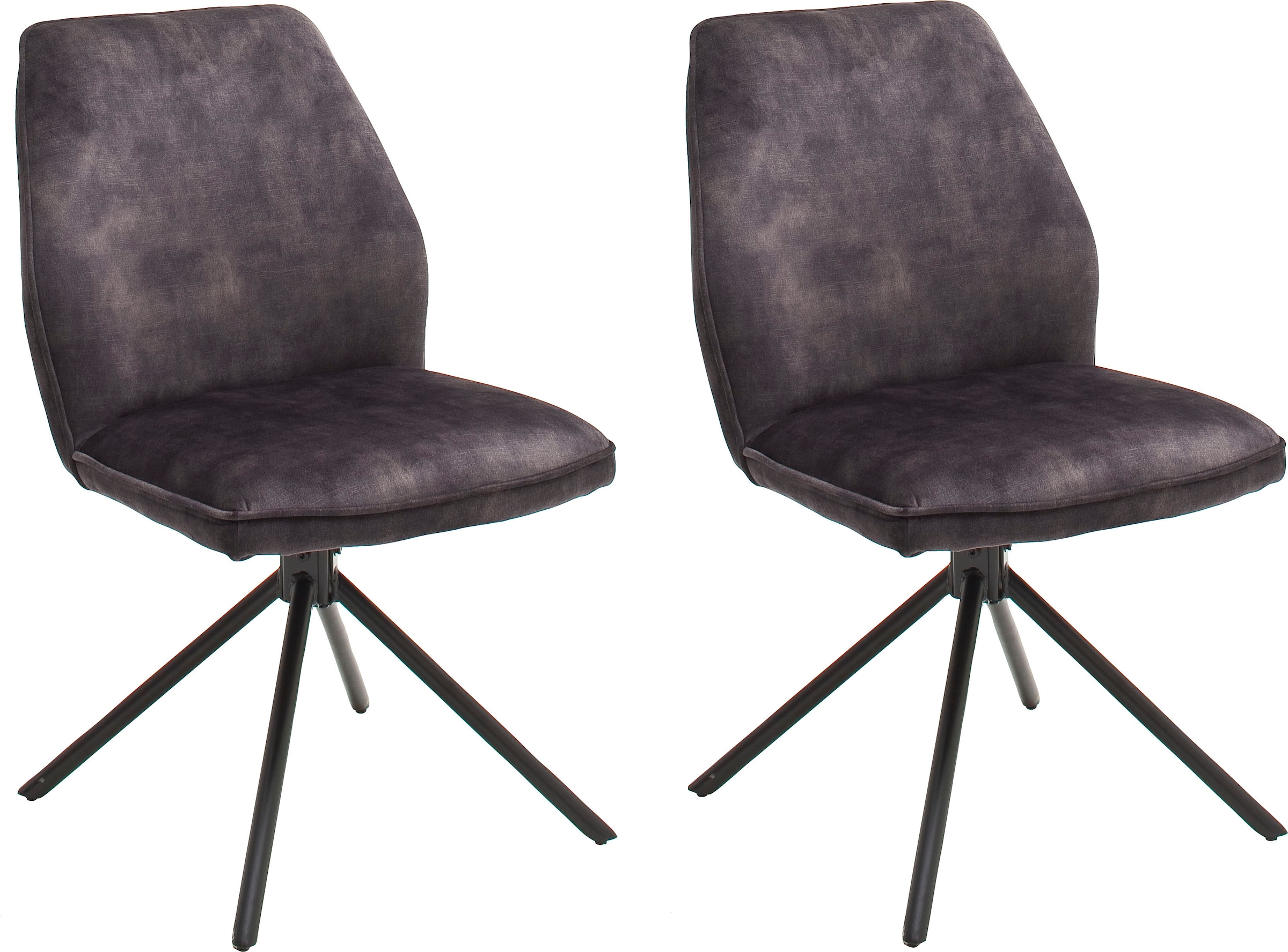 MCA furniture Esszimmerstuhl »Ottawa«, (Set), 2 St., Vintage, Vintage Velou günstig online kaufen