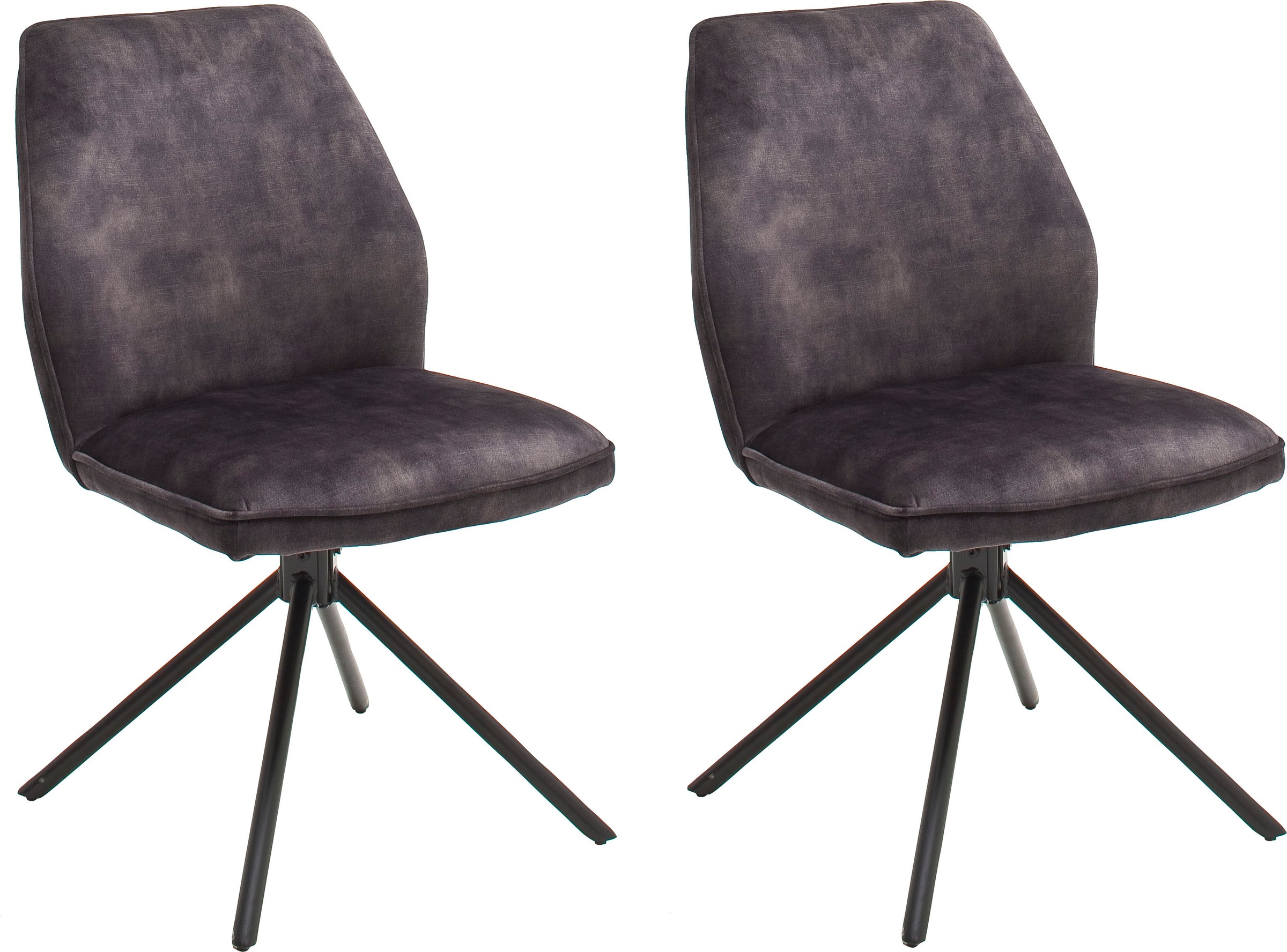 MCA furniture Esszimmerstuhl »Ottawa« (Set) 2 Stk.Vintage Veloursoptik mit günstig online kaufen