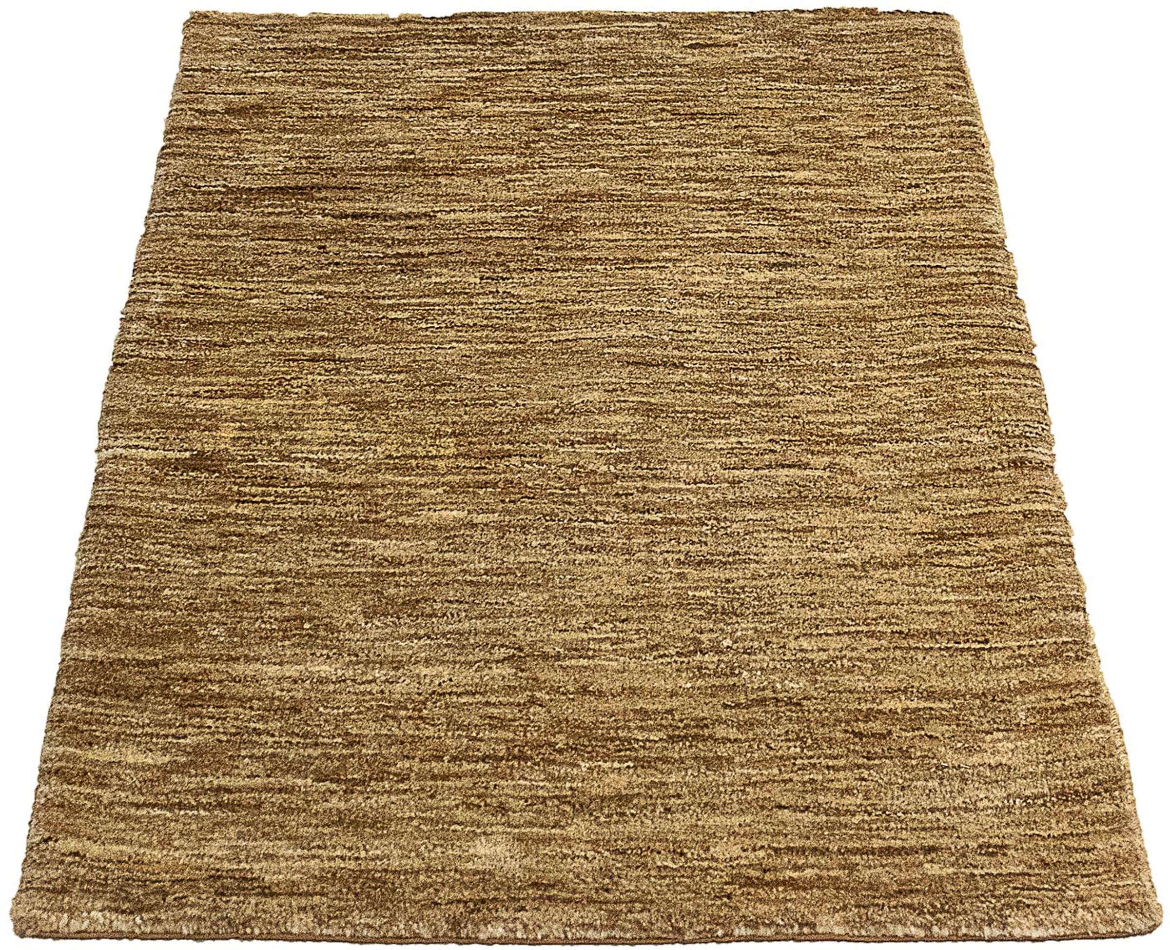 morgenland Wollteppich »Gabbeh - Indus - 94 x 64 cm - hellbraun«, rechtecki günstig online kaufen