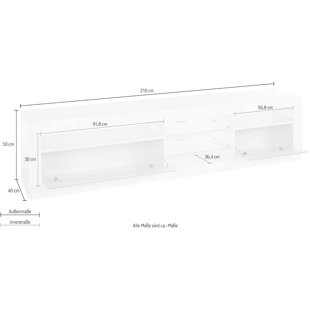 Tecnos Lowboard »Zoe«