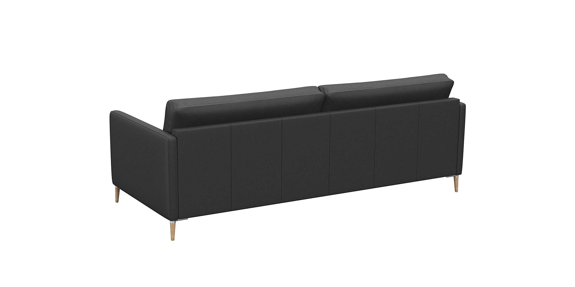 FLEXLUX 3-Sitzer »Fiore, super Sitzkomfort durch Kaltschaum im Sitz«, schmale Armlehnen, Füße Alu+ Eiche