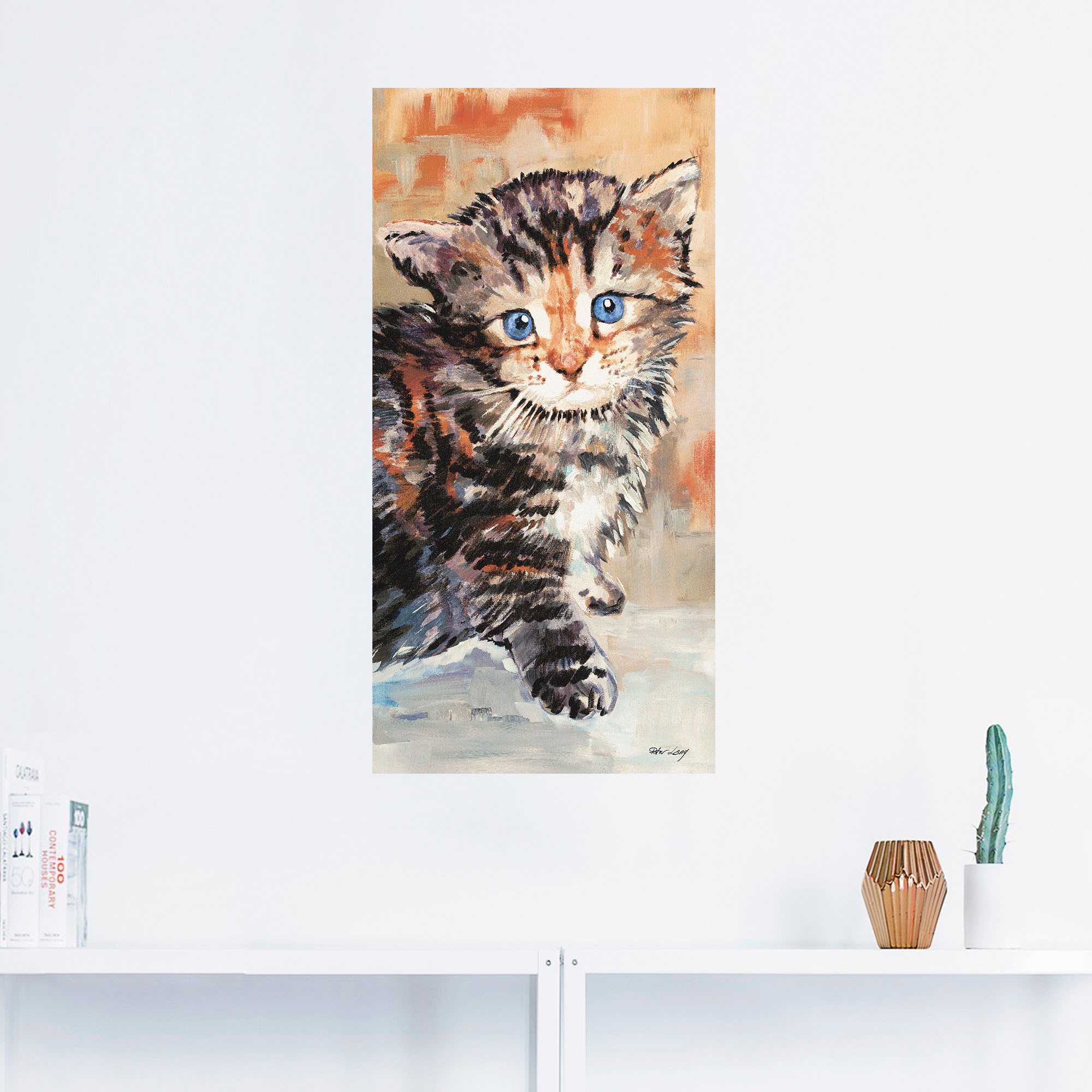 Artland Wandbild »Katze«, Haustiere, (1 St.), als Alubild, Outdoorbild, Wan günstig online kaufen