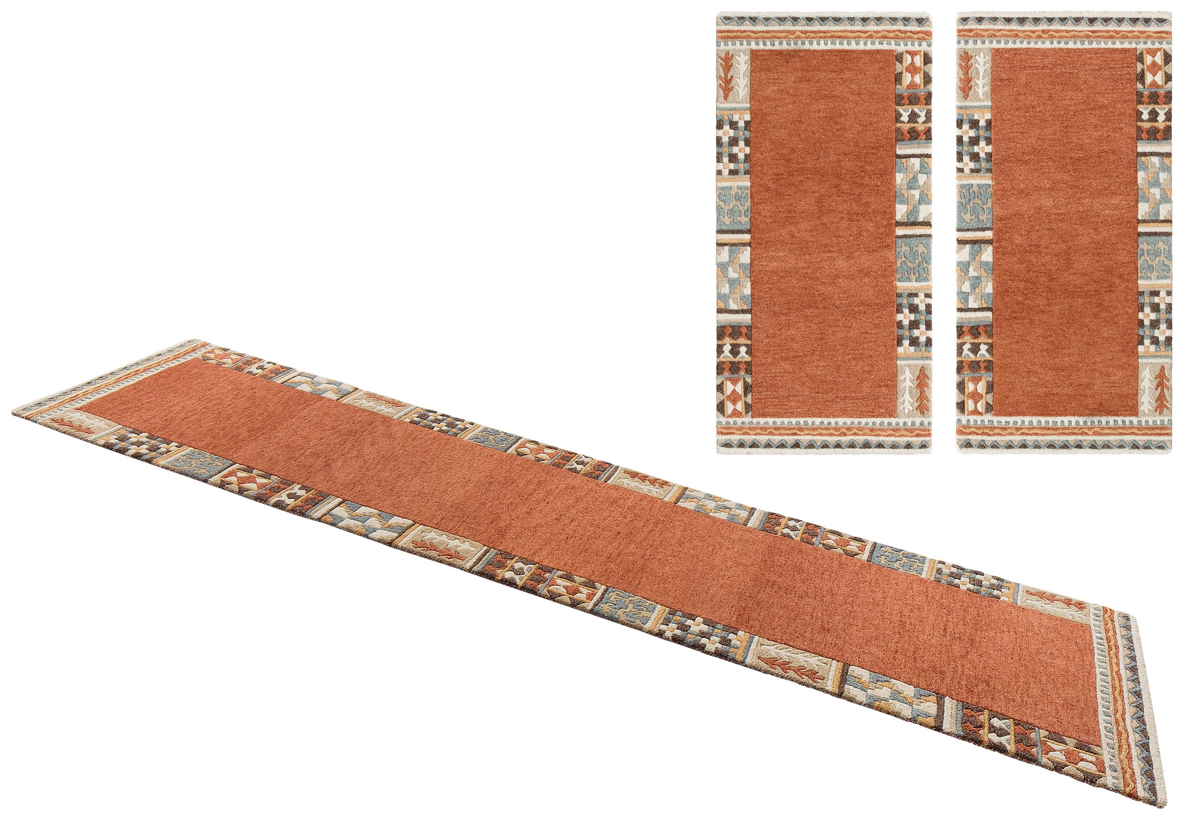 THEKO Bettumrandung »Nuno, handgearbeitet, mit Bordüre« Höhe 14 mm 3 Stk. t günstig online kaufen