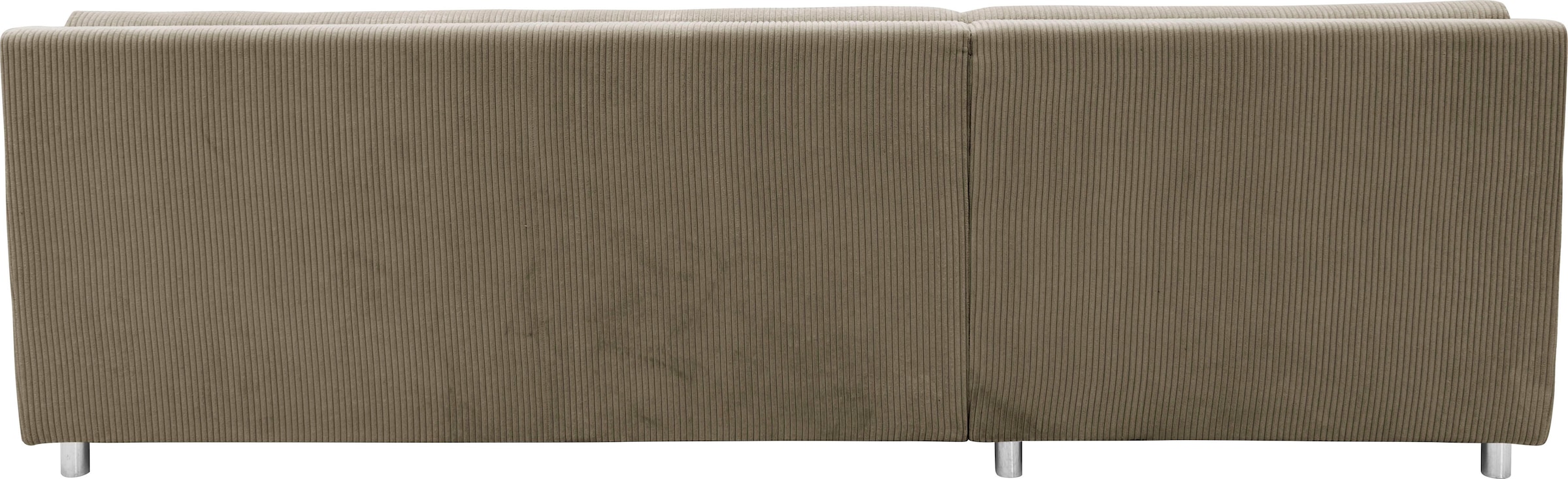 DOMO collection Ecksofa Treviso, wahlweise mit Bettfunktion, incl. Zierkissen