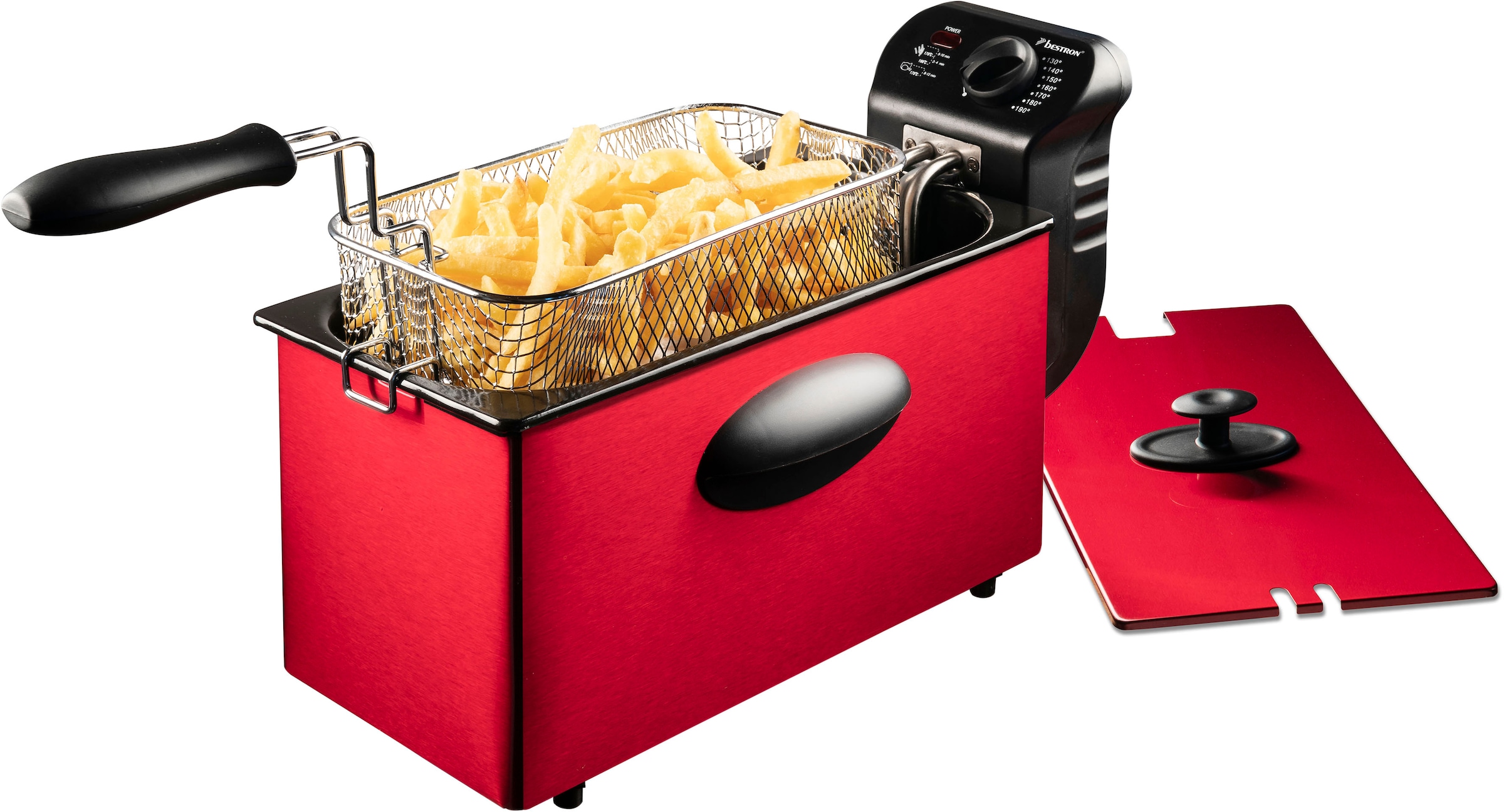 bestron Fritteuse »AF357R«, 2000 W, Fassungsvermögen 3,5 l