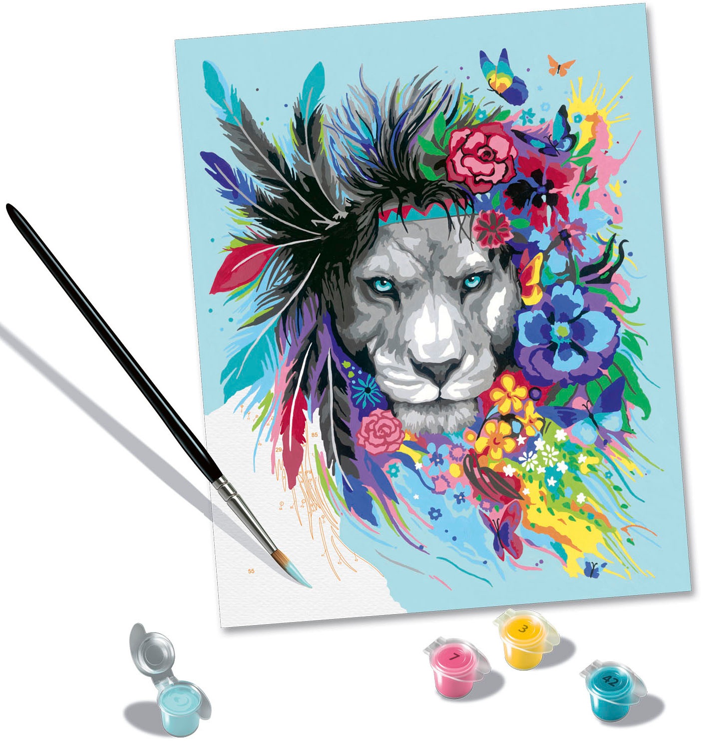 Ravensburger Malen nach Zahlen »CreArt, Boho Lion«, Made in Europe