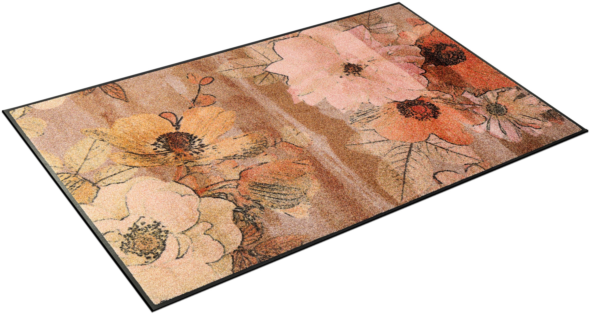 wash+dry by Kleen-Tex Teppich »Retro Roses« rechteckig