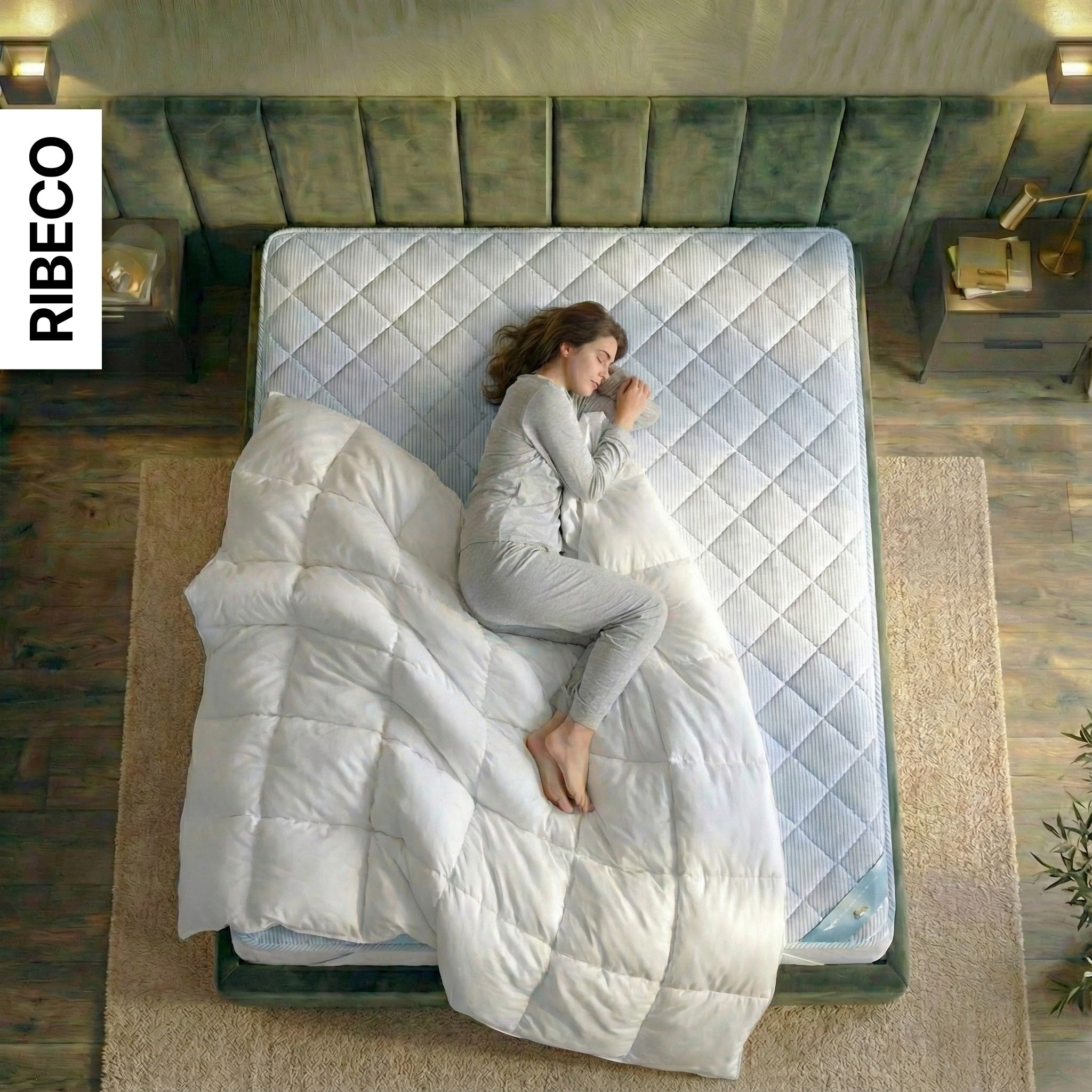 RIBECO Matratzenauflage »Top Cool, Auflage 90x200 cm, 120x200 cm, 180x200 cm, wendbar« Matratzenschoner, mit über 1.300 positiven Kundenbewertungen!