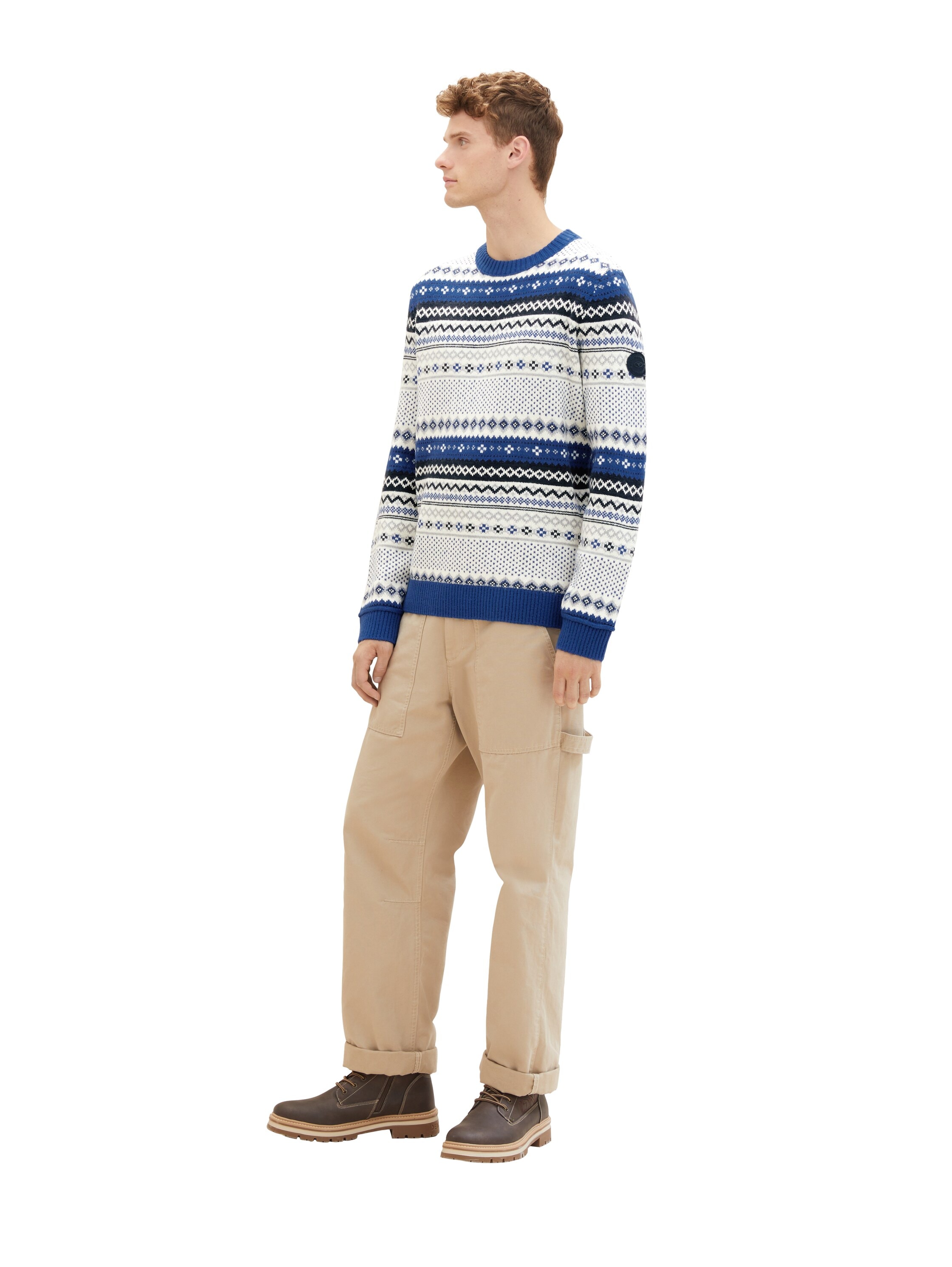 TOM TAILOR Norwegerpullover, mit Multicolor-Strickdesign